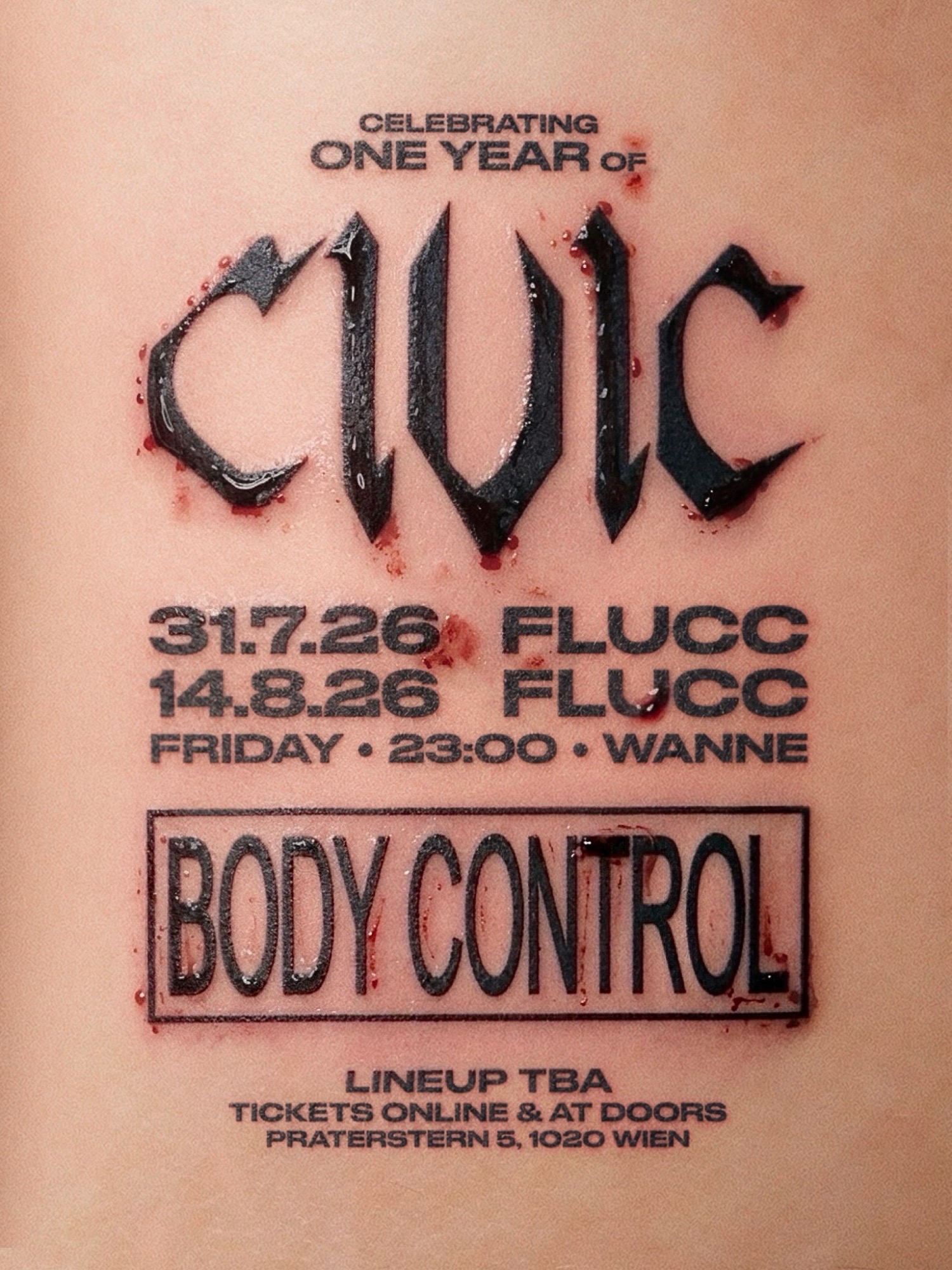 CIVIC: Body Control Pt. I (Anniversary) — FLUCC, Вена