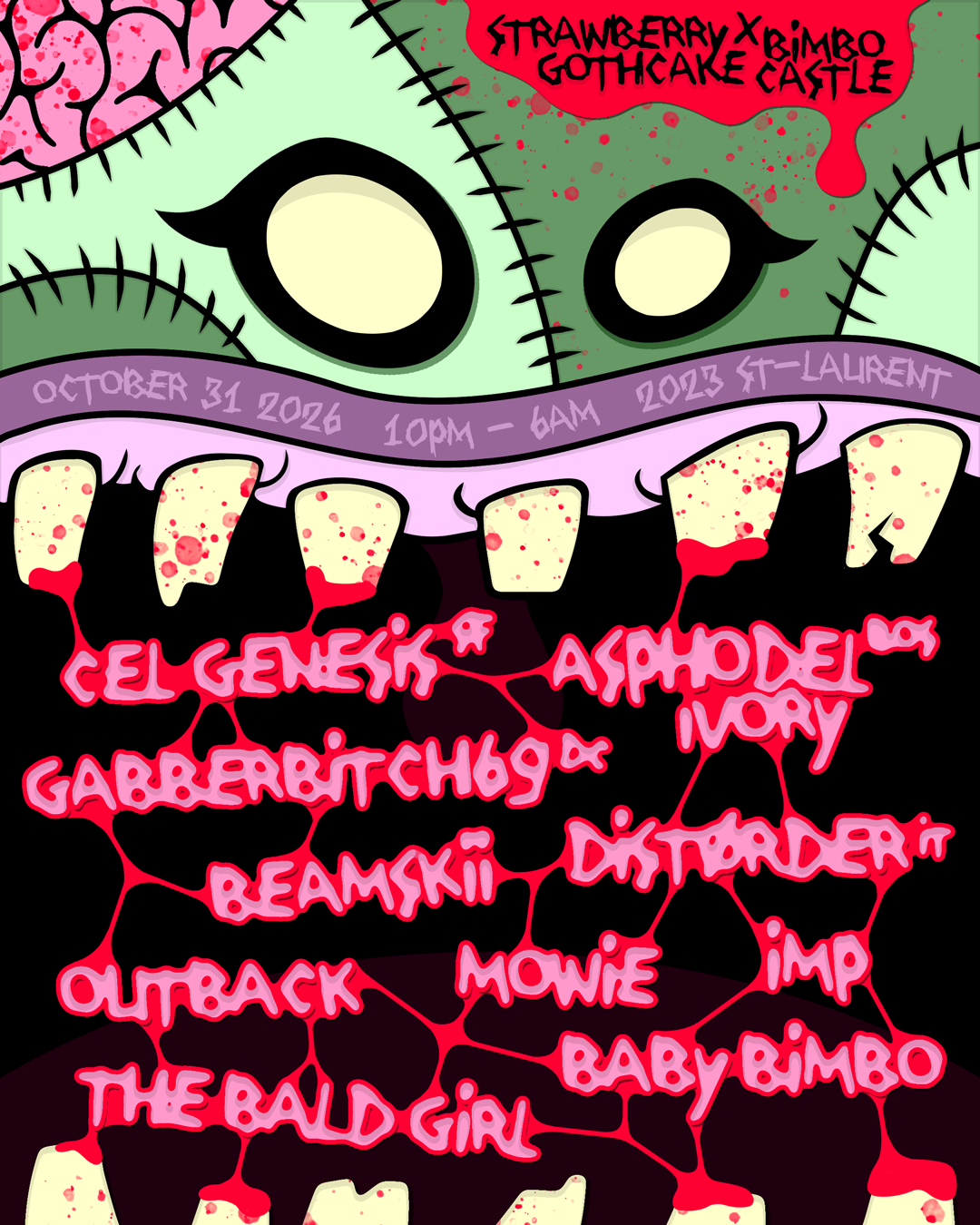 ☆ Strawberry Gothcake x Bimbo Castle Halloween 2026 ☆