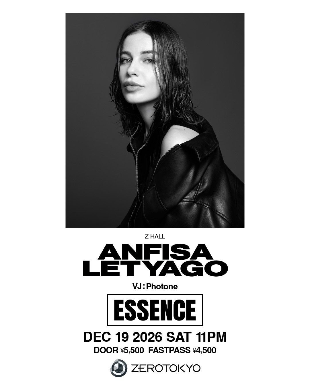 ESSENCE - Anfisa Letyago - TECHNO - flyer