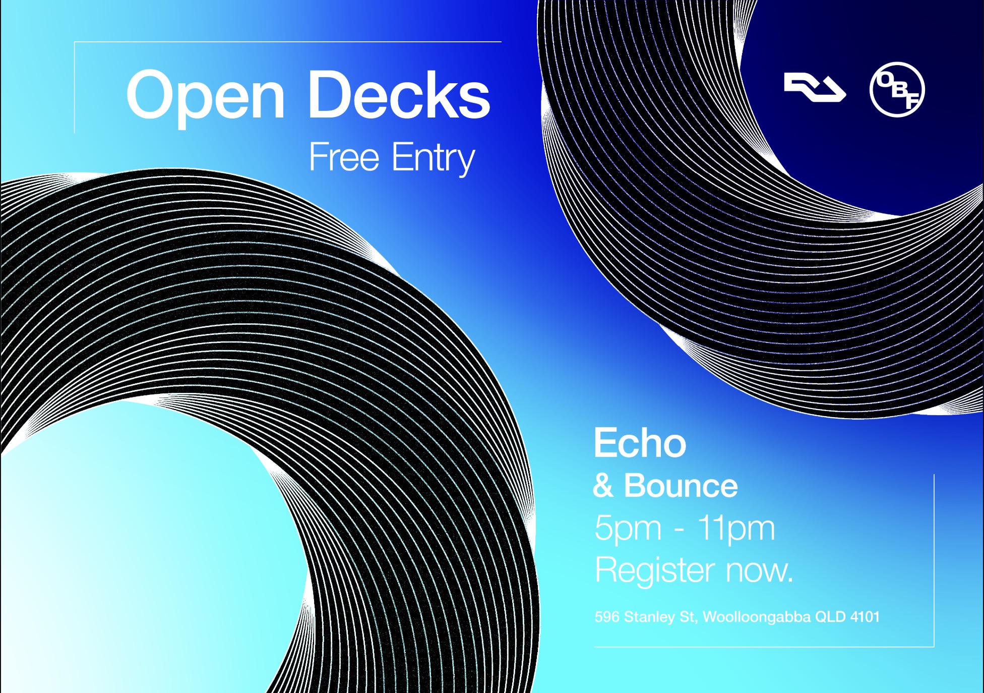 Open Booth Foundation - BNE - presents: Open Decks **femme // them TAKEOVER** at Echo&Bounce