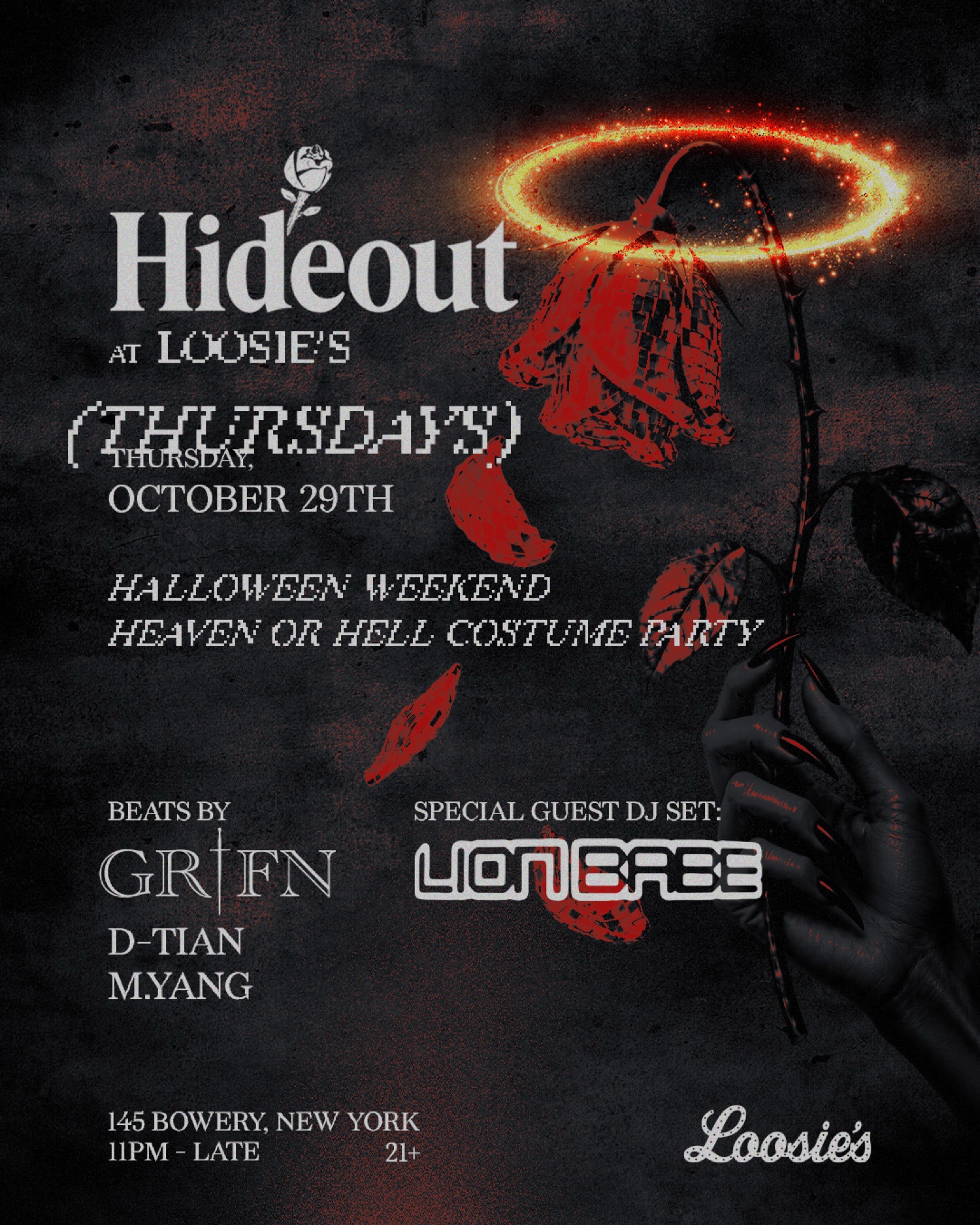 Heaven or Hell: Halloween Costume Party with GR1FN & LION BABE