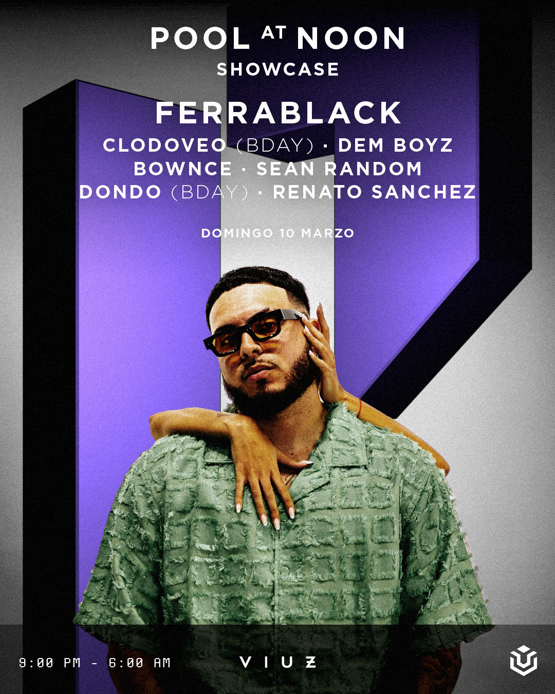 POOL AT NOON SHOWCASE WITH FERRA BLACK