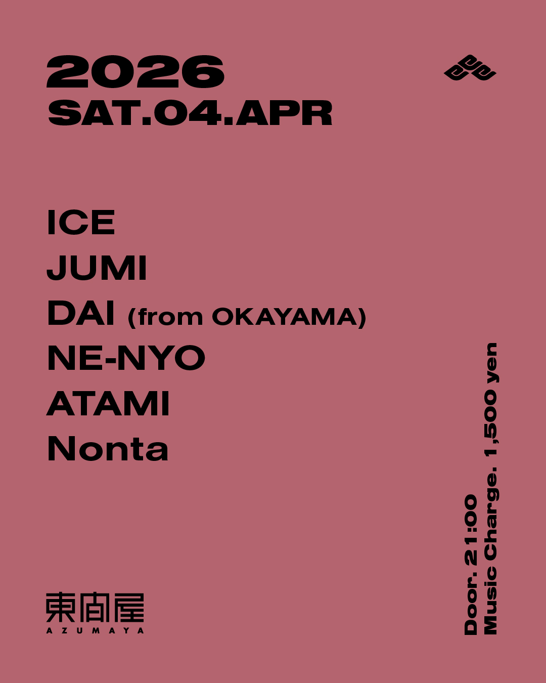ICE / JUMI / DAI / NE-NYO / ATAMI / Nonta