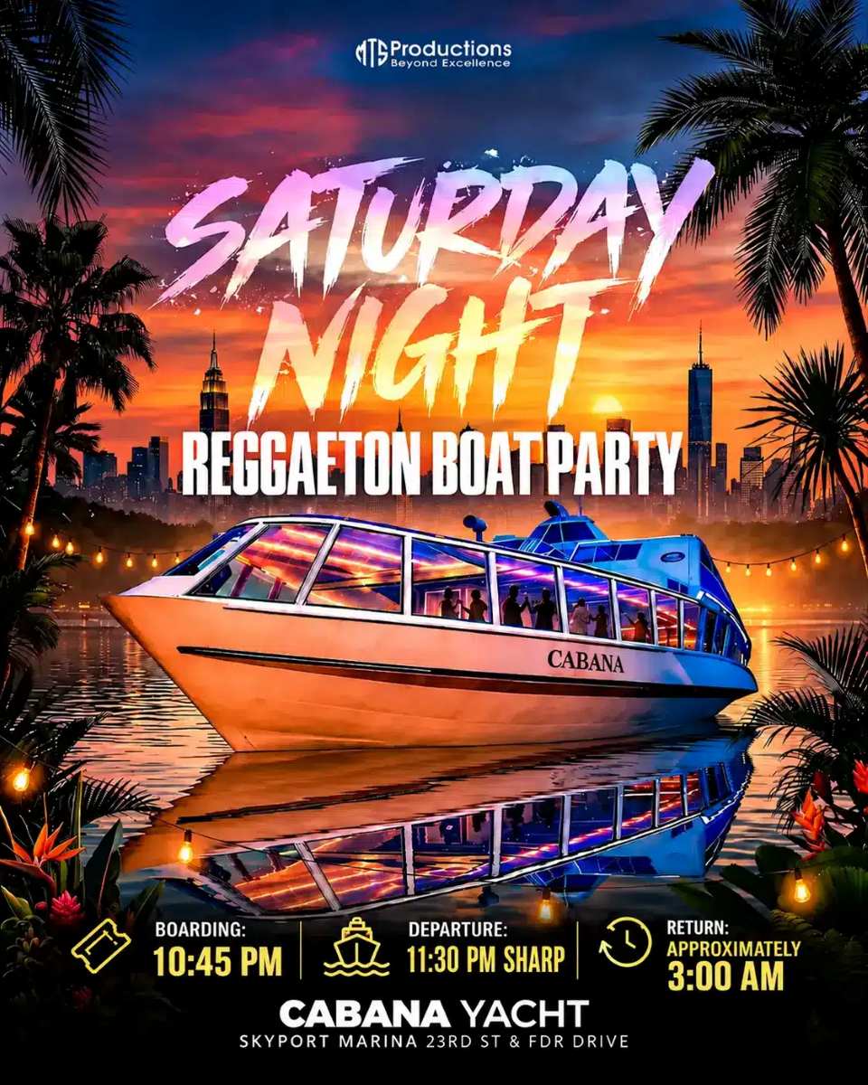 Reggaeton Boat Party NYC - Cabana Yacht