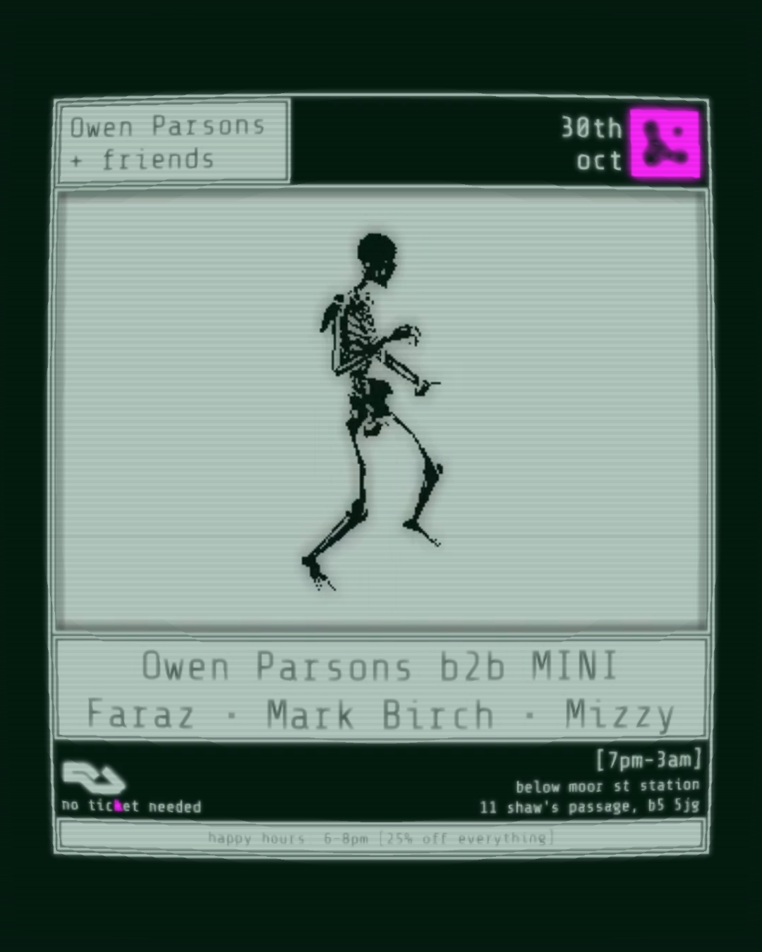 Owen Parsons + friends with Faraz, Mark Birch, MINI + Mizzy