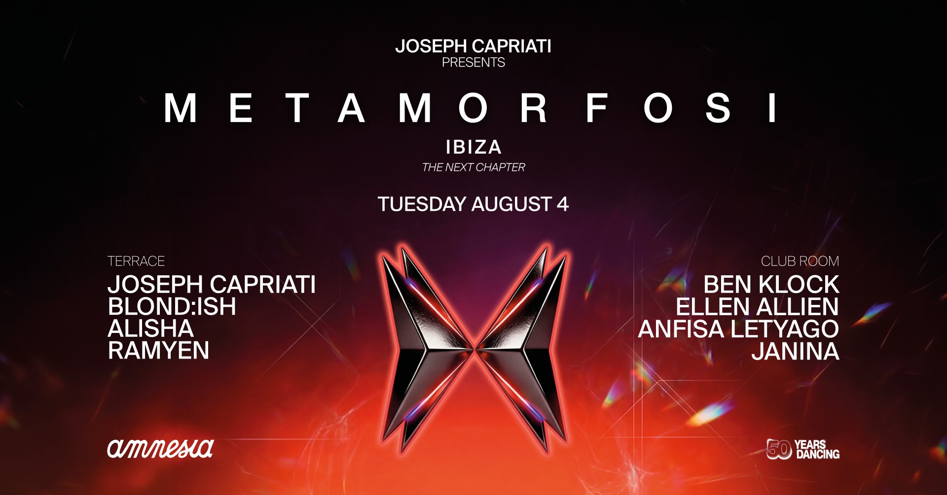 Joseph Capriati presents Metamorfosi