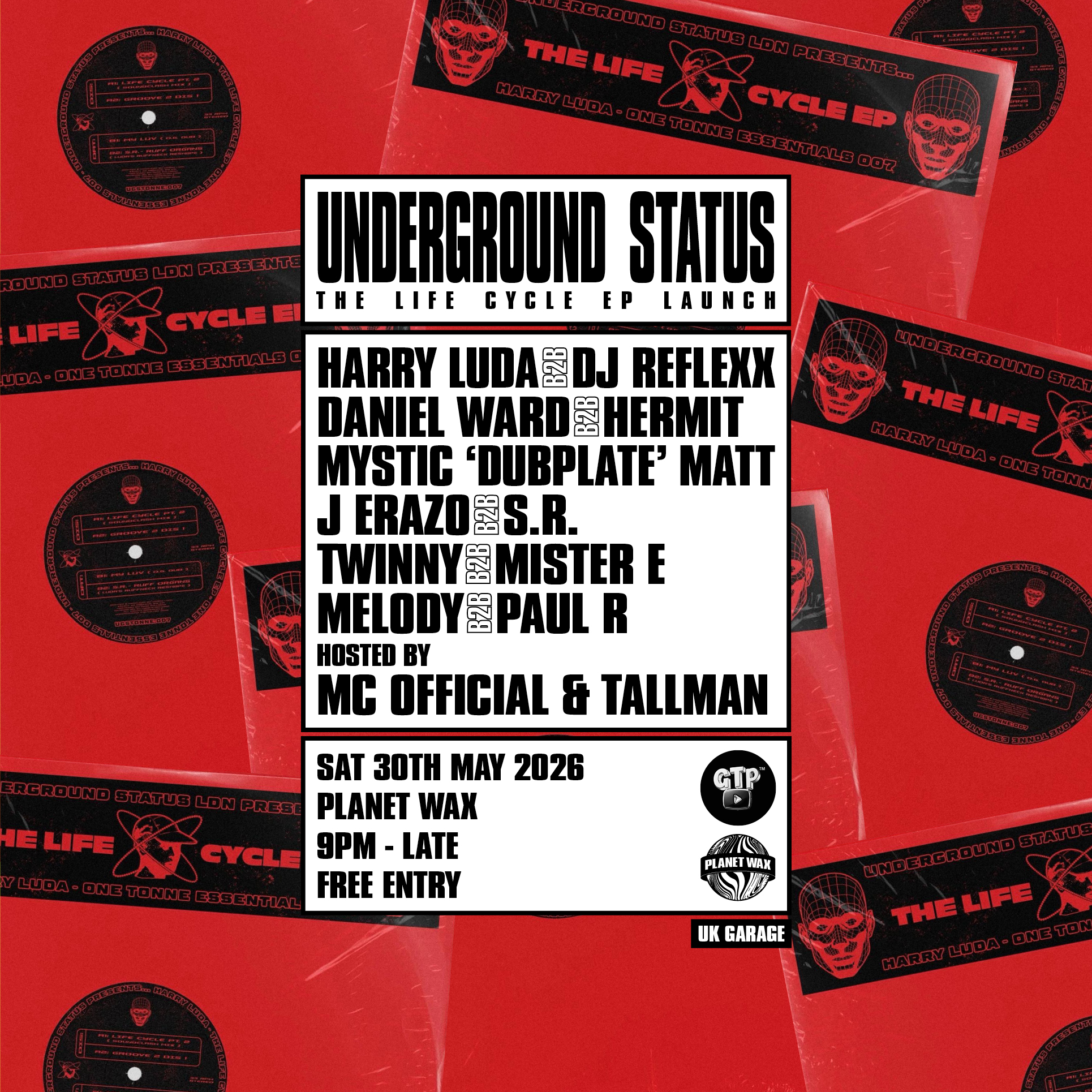 UNDERGROUND STATUS PRESENTS: THE LIFE CYCLE E.P. LAUNCH