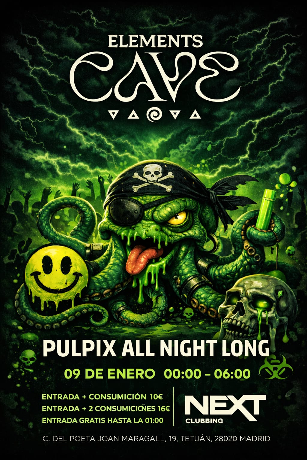 Elements Cave - Pulpix All Night Long
