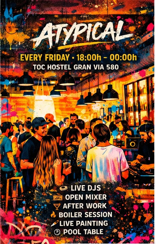 ATYPICAL feat. Lost in Translation by Worldpackers: Afterwork + Open Mixer + Boiler Session