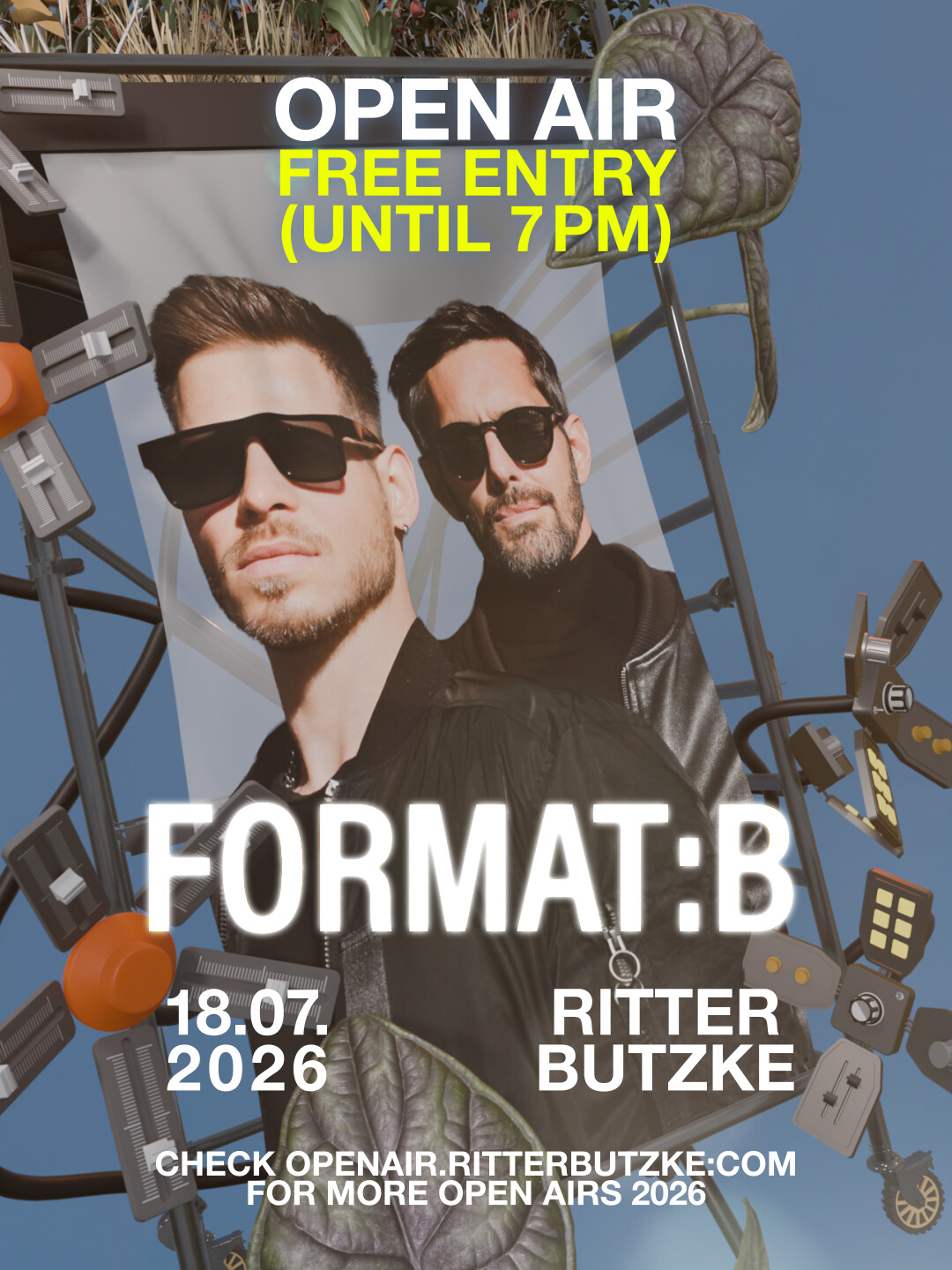 Format:B (Open Air) - free entry until 7pm