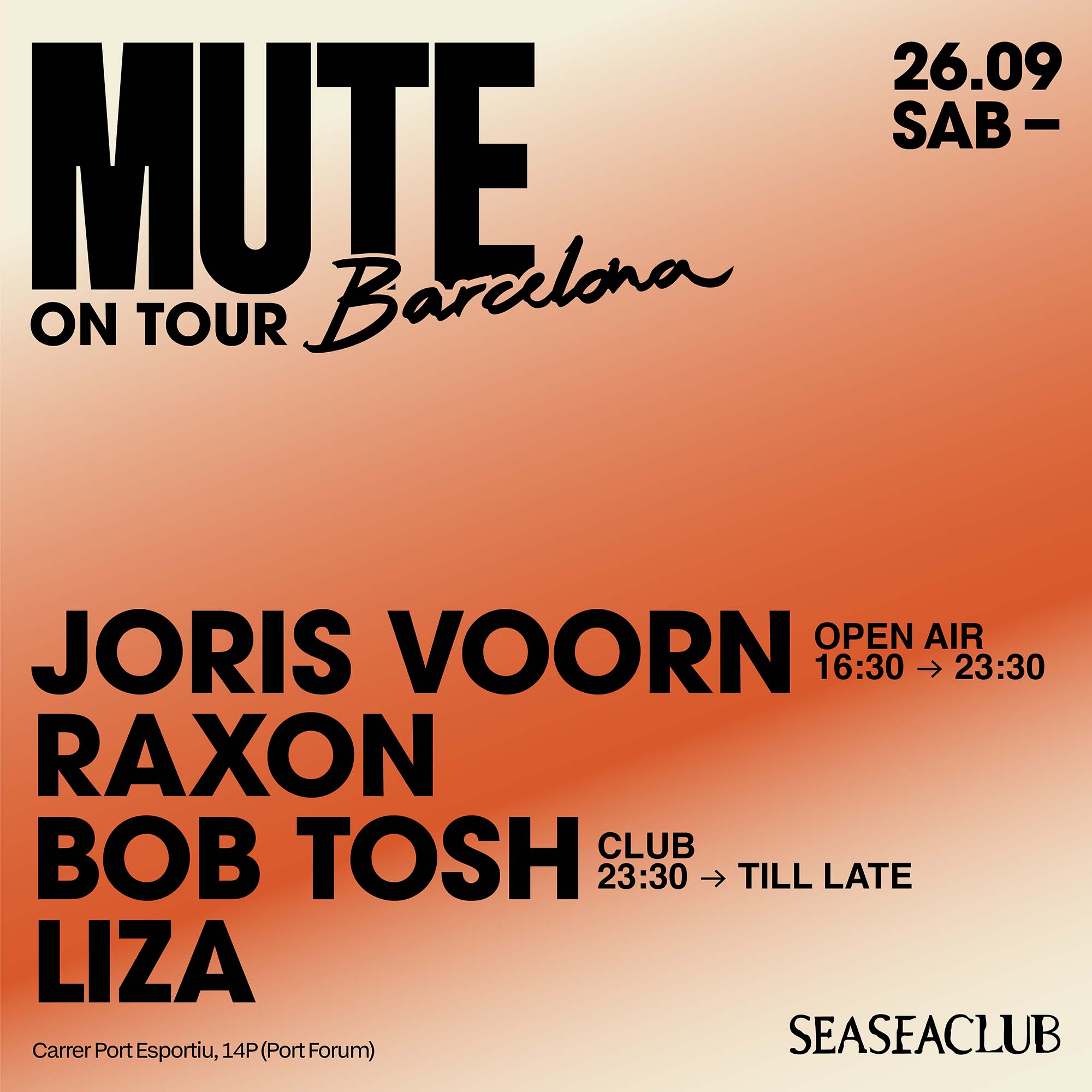 Flyer do evento de Joris Voorn