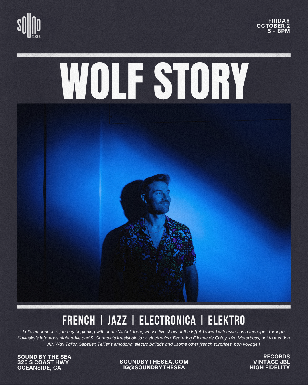 Friday 10.2 - Wolf Story - French - Jazz - Electronica - Elektro