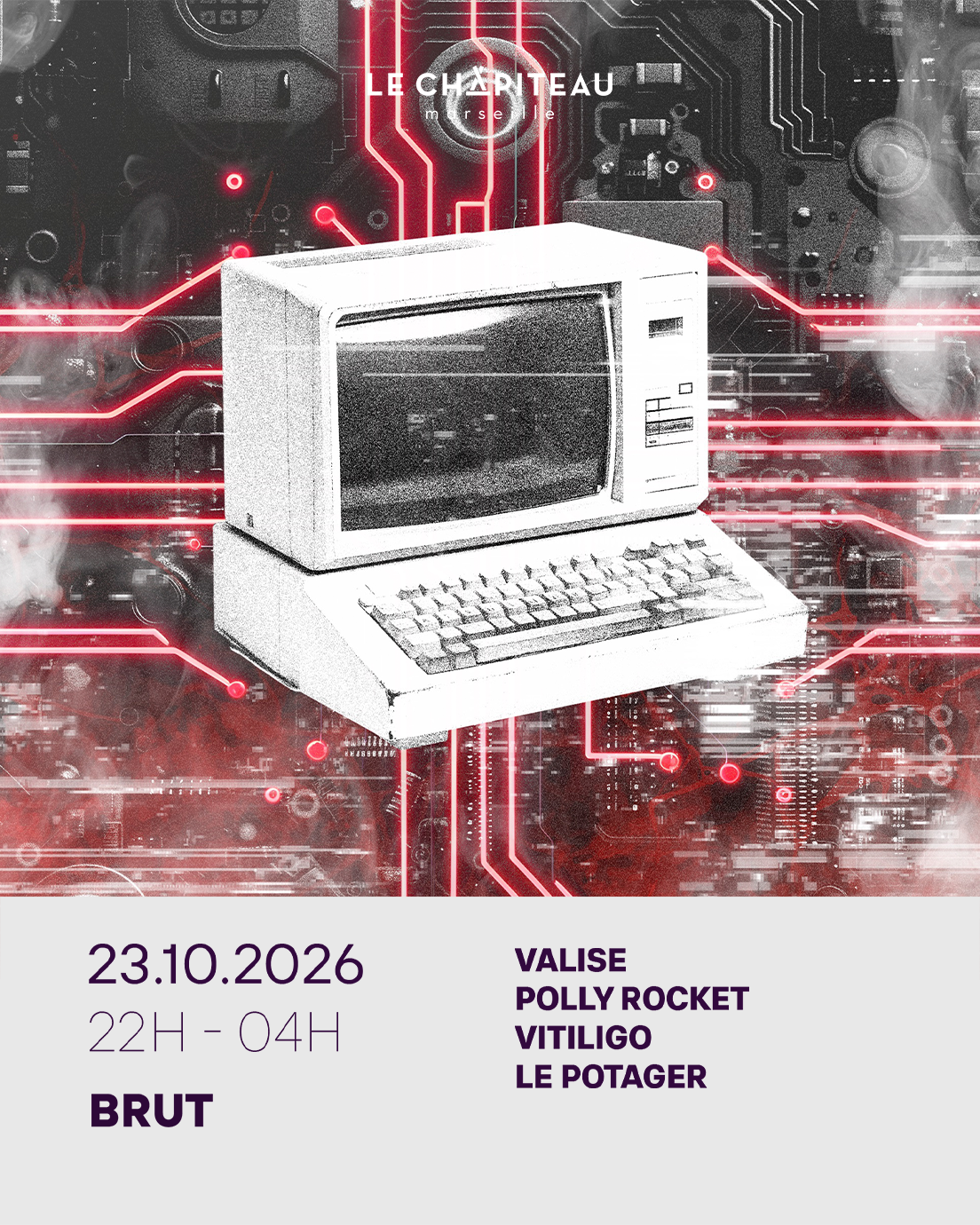 BRUT W/ VALISE, VITILIGO, POLLY ROCKET & LE POTAGER
