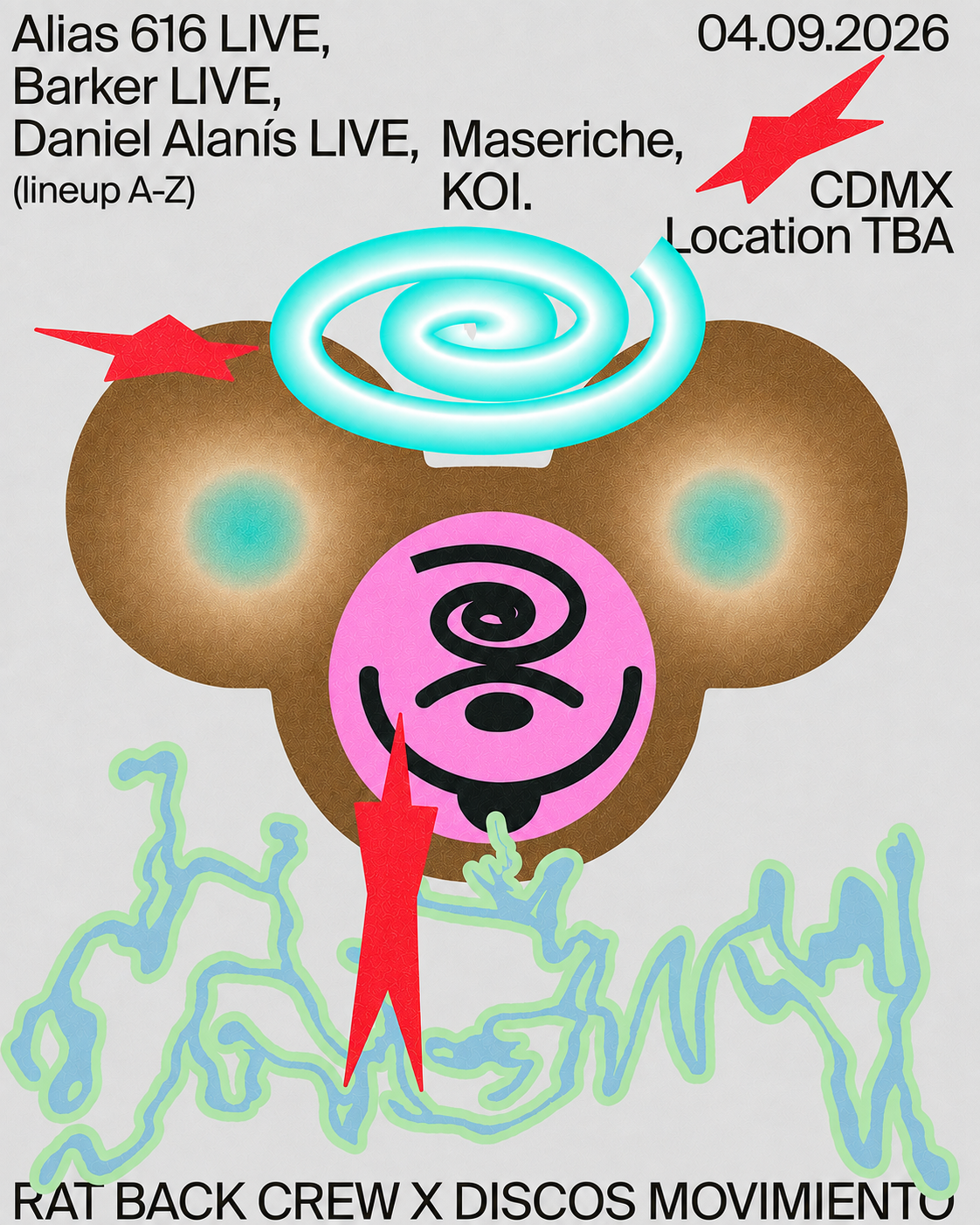 Discos Movimiento X Rat Back Crew presentan Barker live