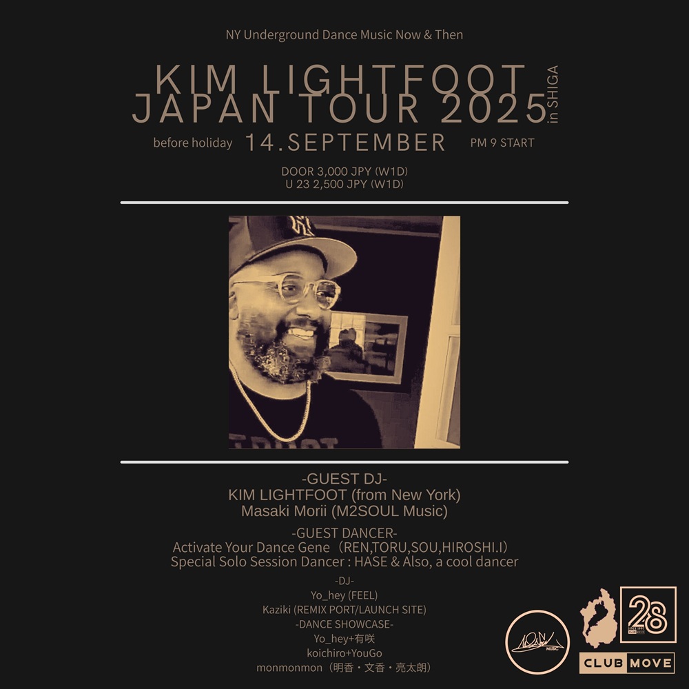 Kim Lightfoot JAPAN TOUR 2025 in SHIGA at Club Move, Kansai