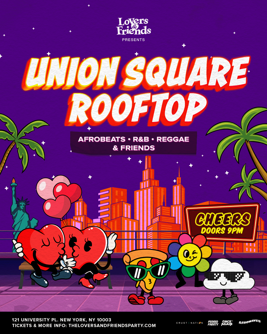 Union Square Rooftop - Afrobeats + R&B + Reggae Dance Party NYC