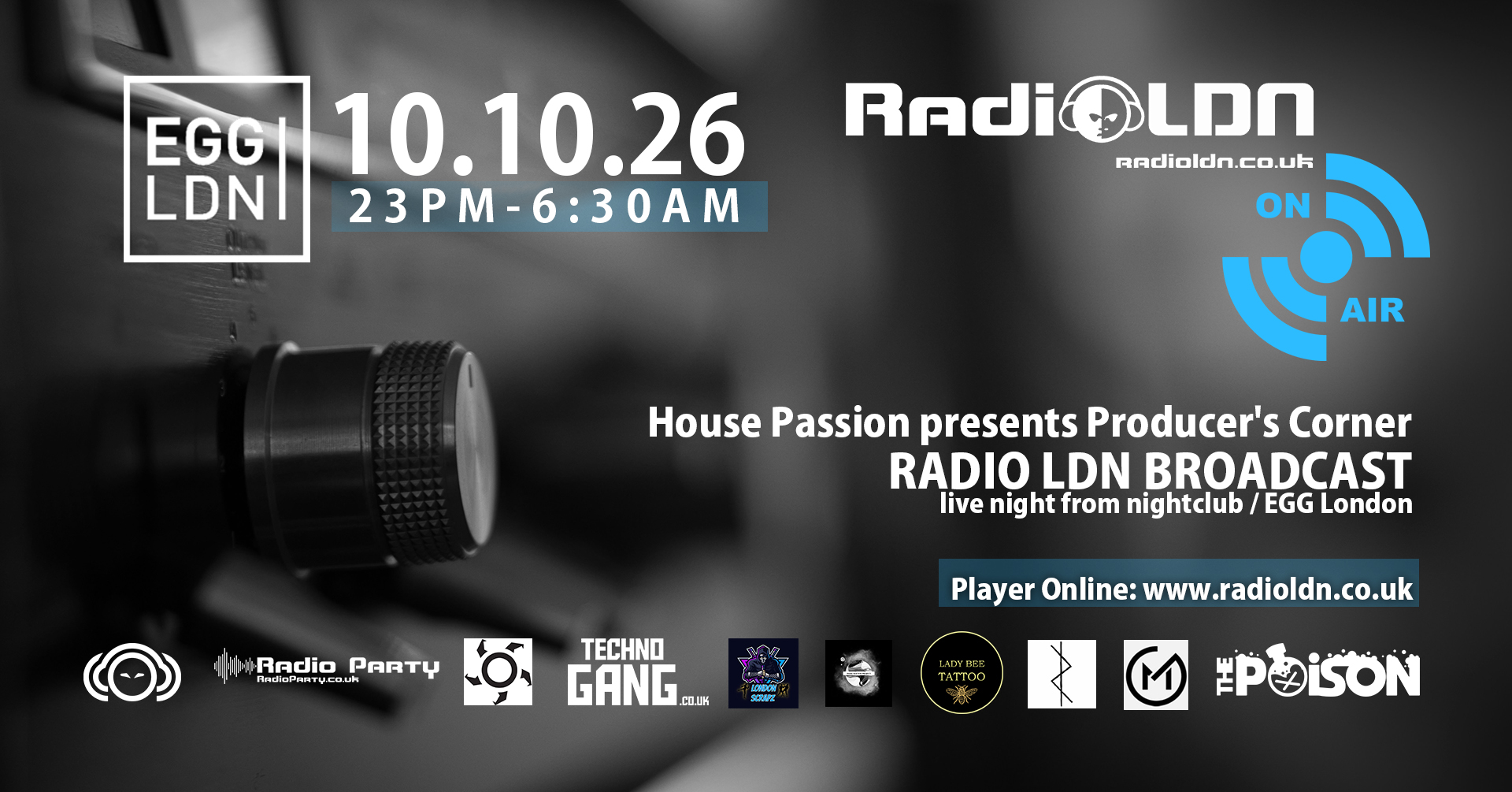 EGG London - Broadcast live on RadioLDN