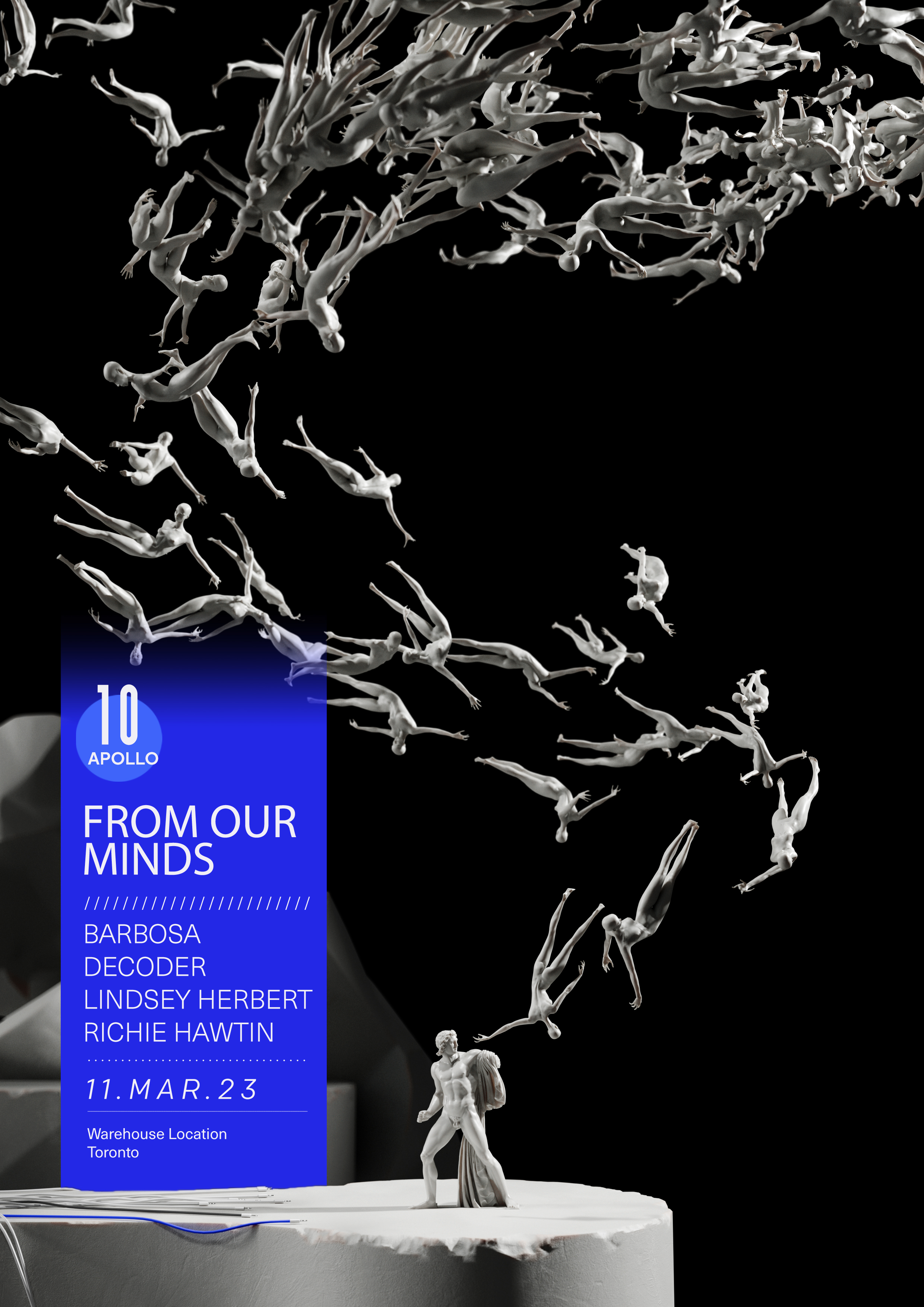 Apollo 10 with Richie Hawtin flyer