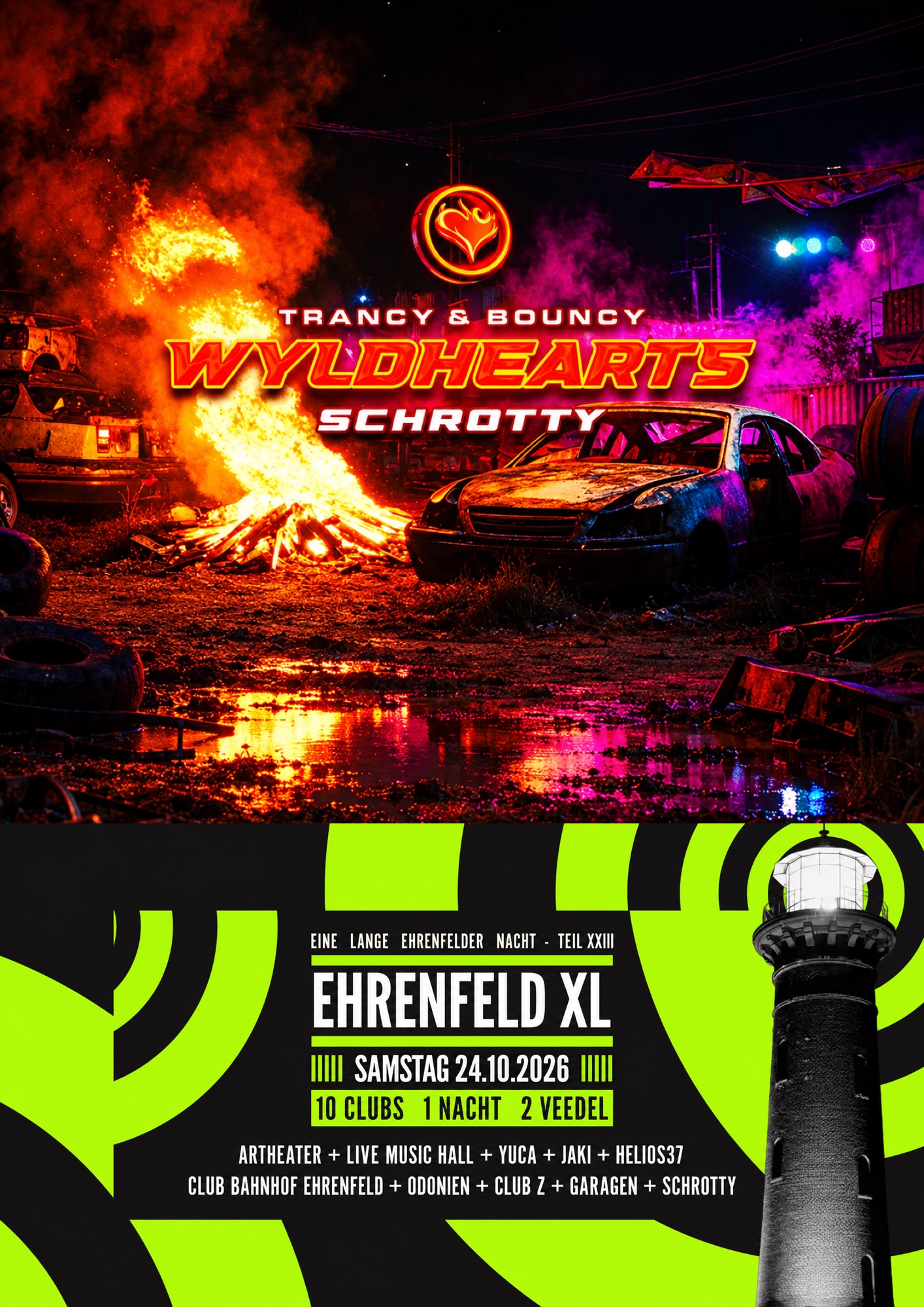 Schrotty with WyldHearts Showcase // Ehrenfeld XL – 10 Clubs, 1 Night, 2 Districts