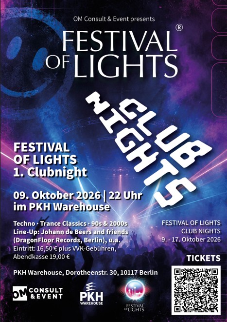 TECHNO TRANCE Classics 1st Festival of Lights Clubnight