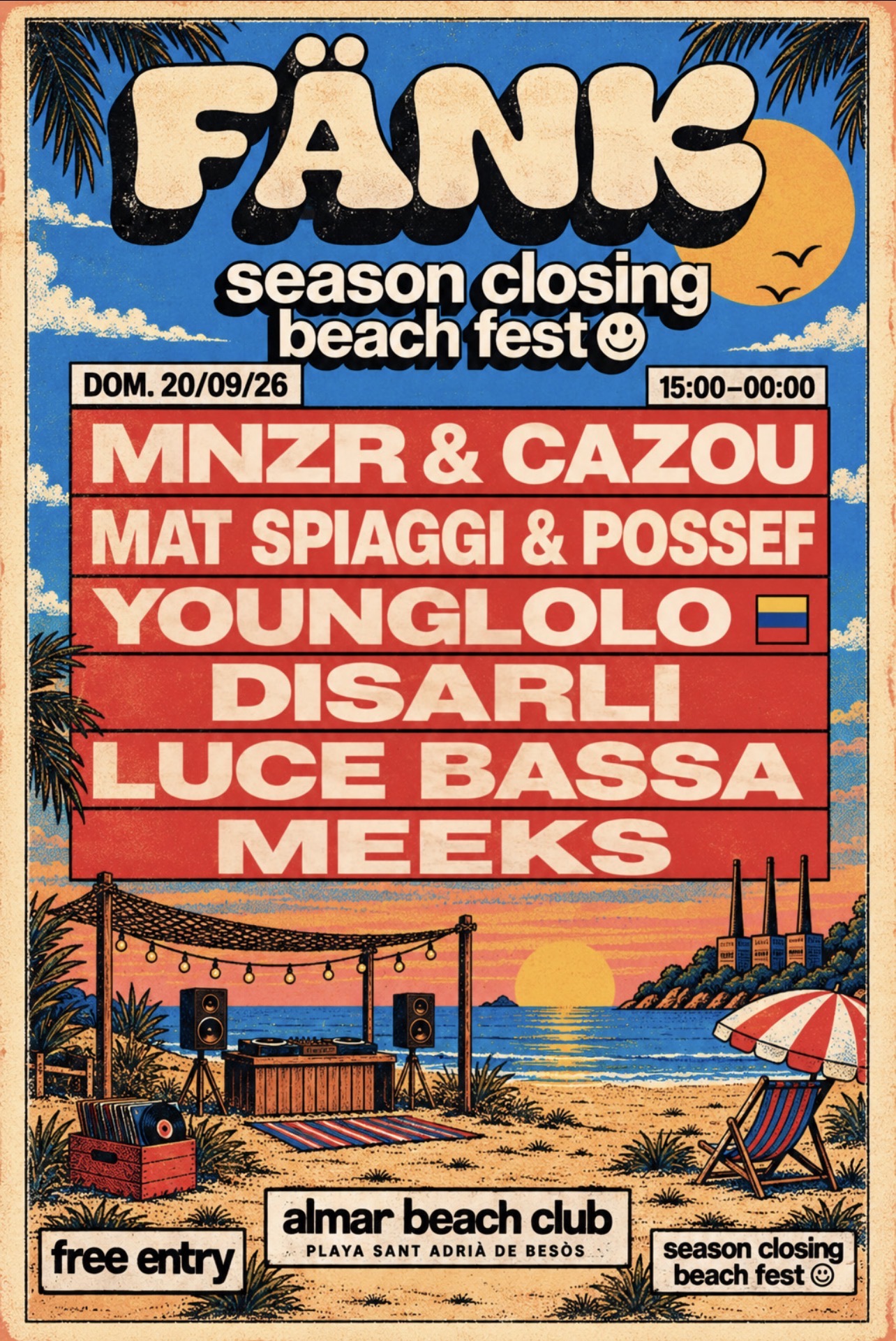 FREE Beach party // Fänk / Season Closing Fest