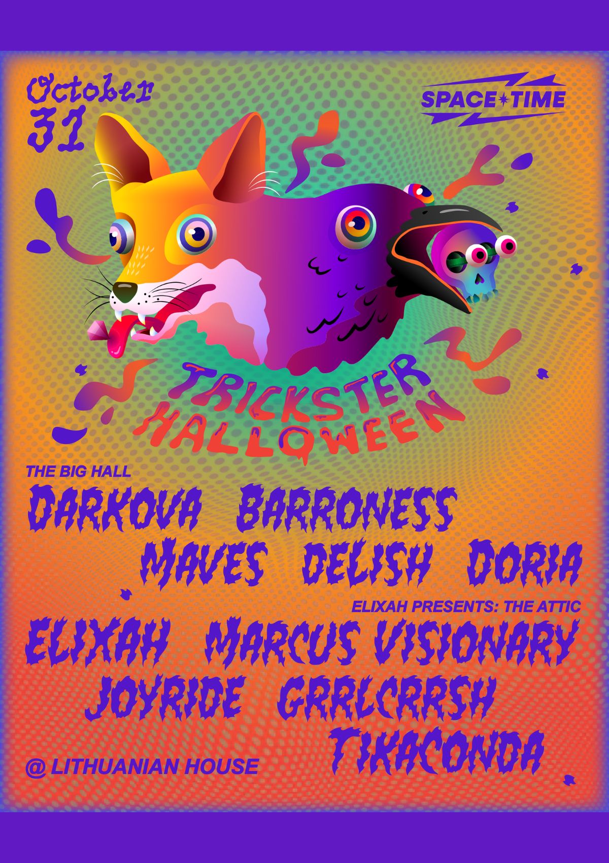 SPACETIME presents: A TRICKSTER HALLOWEEN! on Bloor W