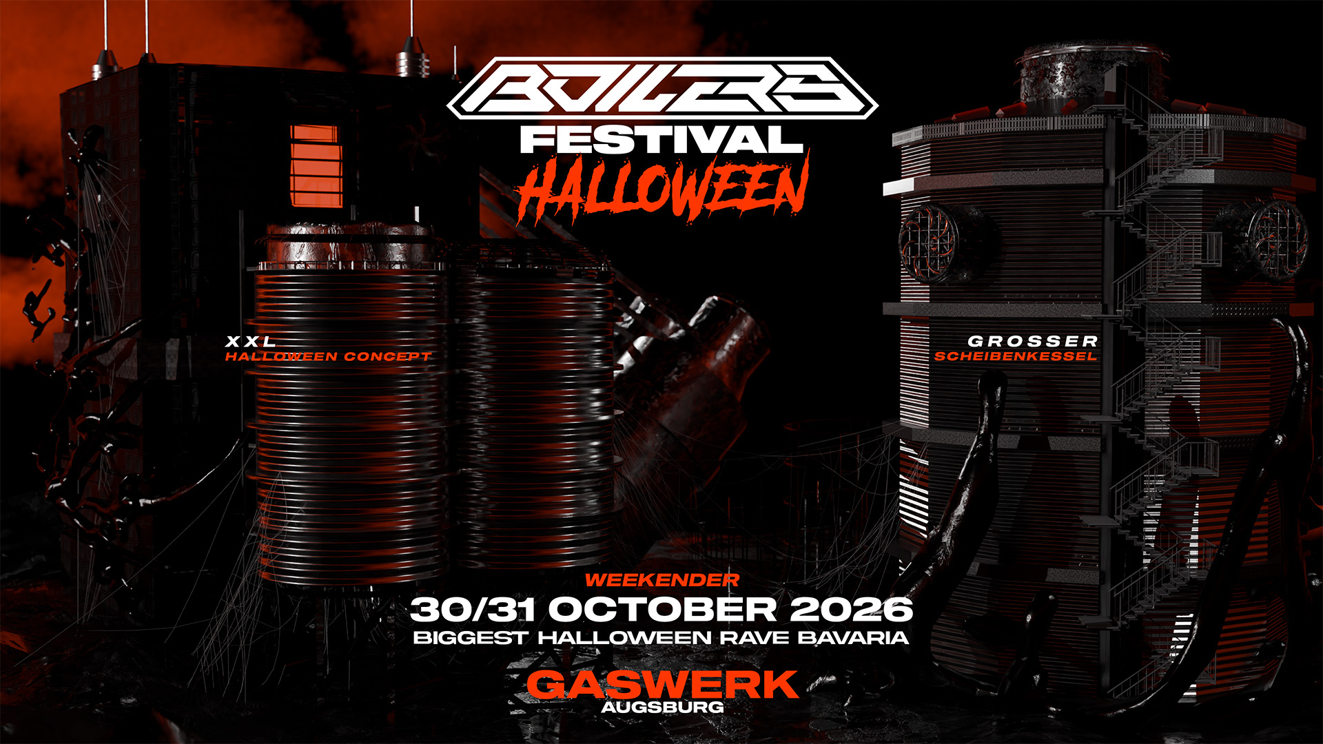 BOILERS HALLOWEEN FESTIVAL with DGB, Tief und Ton, DJ Achim Feuervogel