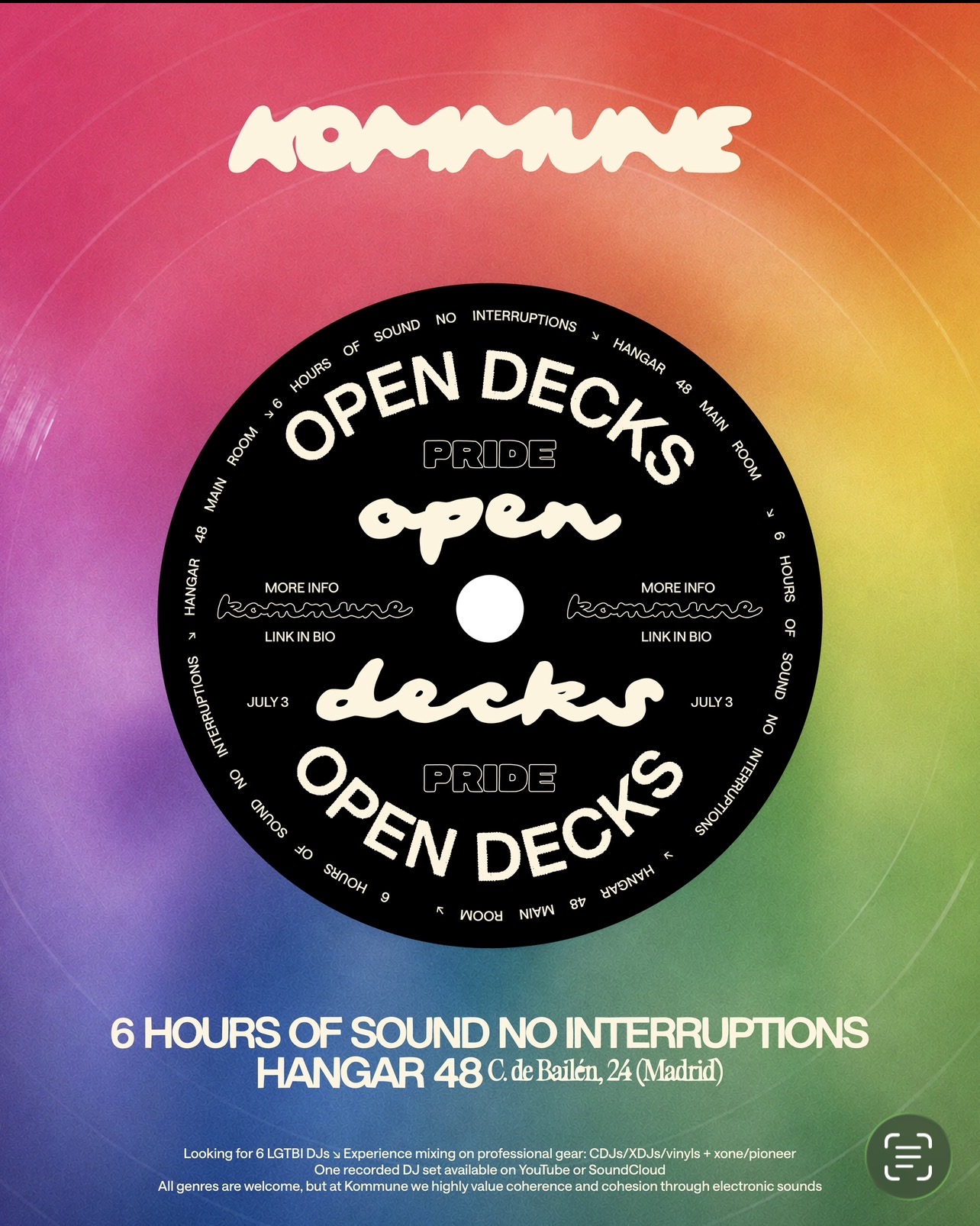 Kommune Pride Open Decks