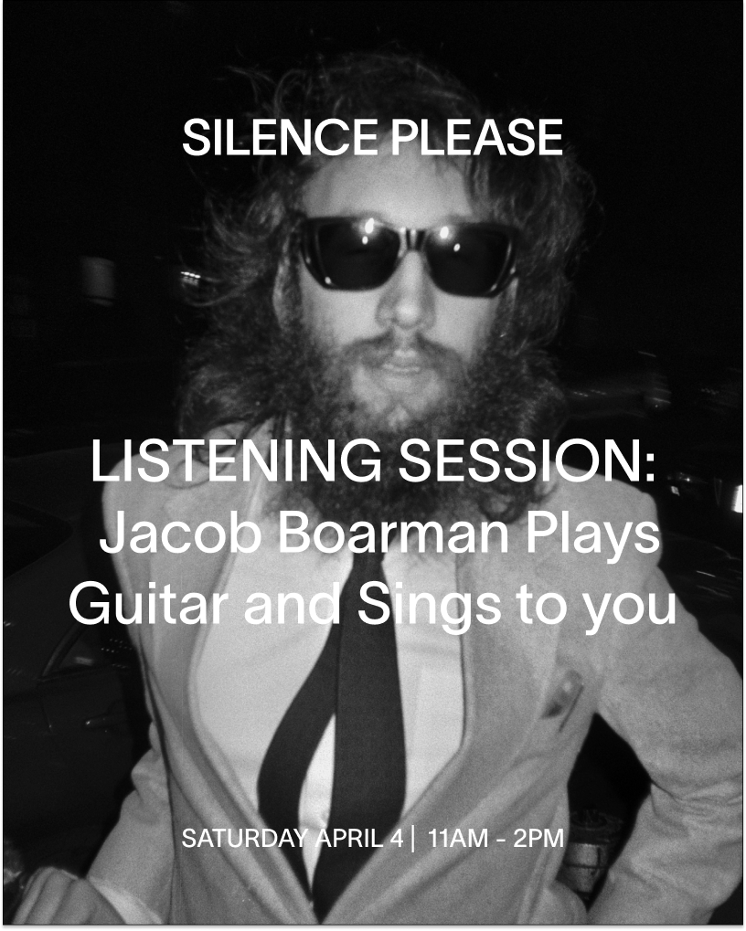 LISTENING SESSION: Jacob Boarman Plays Guitar and Sings to you