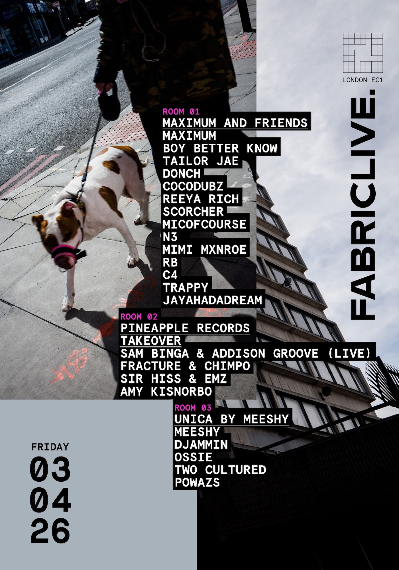 FABRICLIVE: MAXIMUM & FRIENDS: BOY BETTER KNOW, PINEAPPLE RECORDS, UNICA & MORE