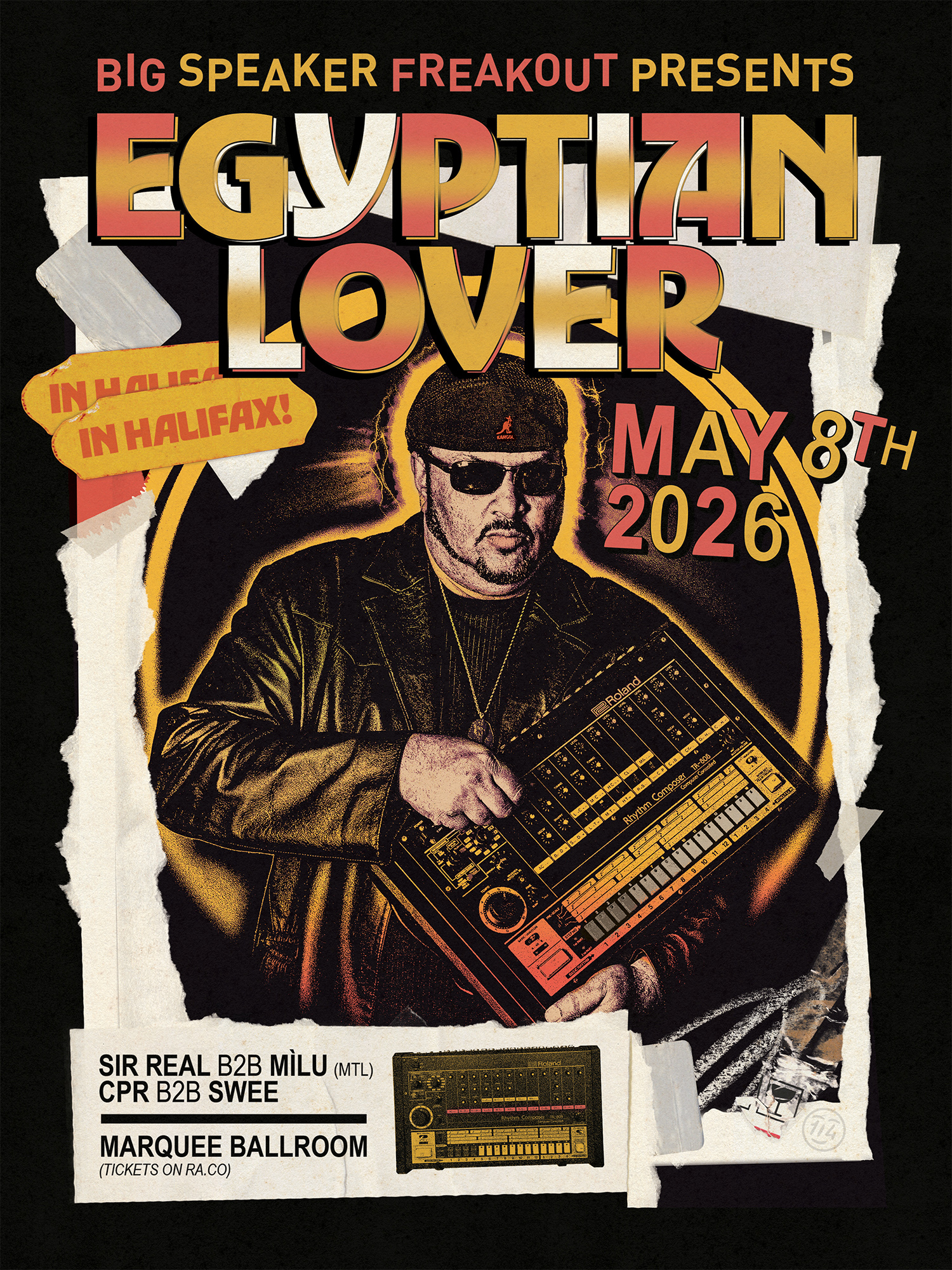 Egyptian Lover in Halifax, w. CPR b2b Swee, Sir Real b2b Mìlu