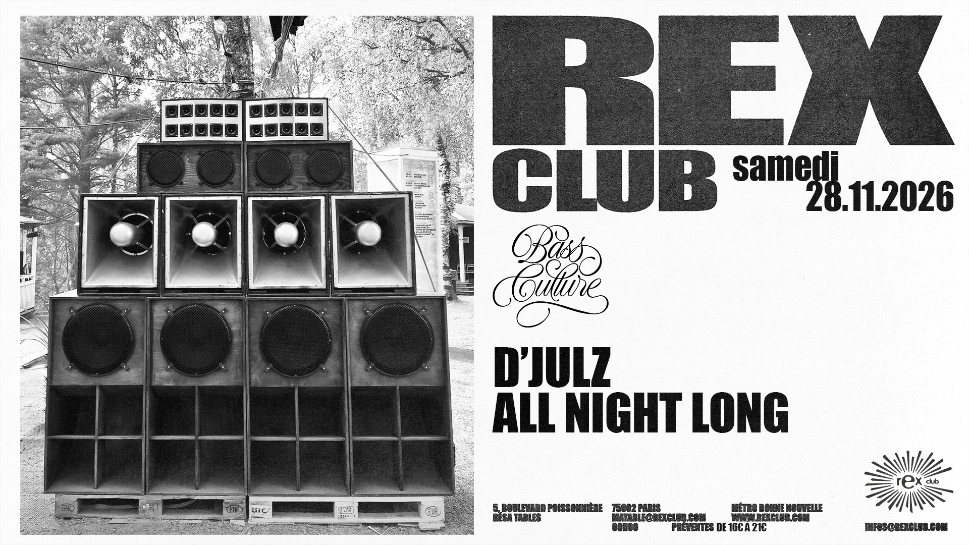 Bass Culture: D’Julz all night long - Rex Club
