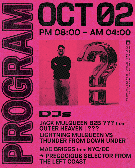 Outer Heaven presents: Jack Mulqueen b2b Secret Guest