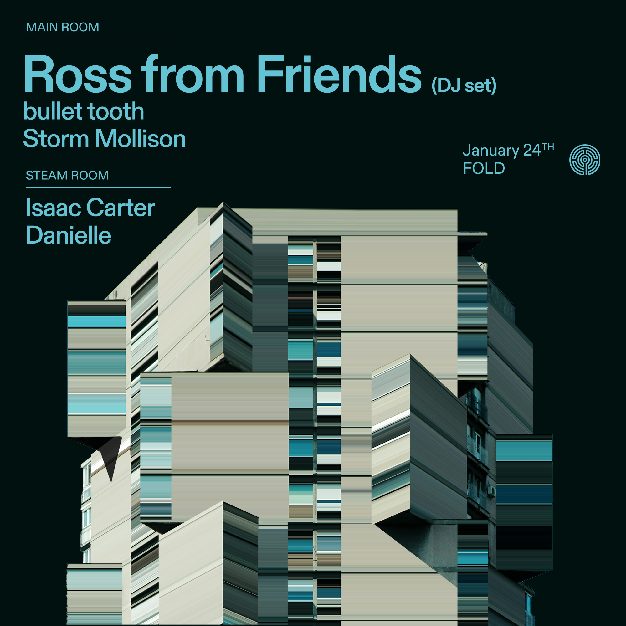 Ross From Friends extended set, bullet tooth, Isaac Carter, Danielle & Storm Mollison