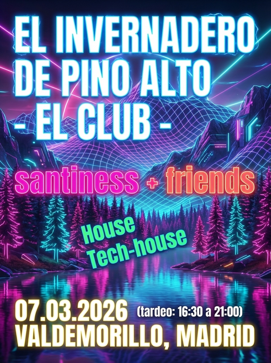 EL INVERNADERO - FIRST SATURDAYS House & Tech-House en plena naturaleza