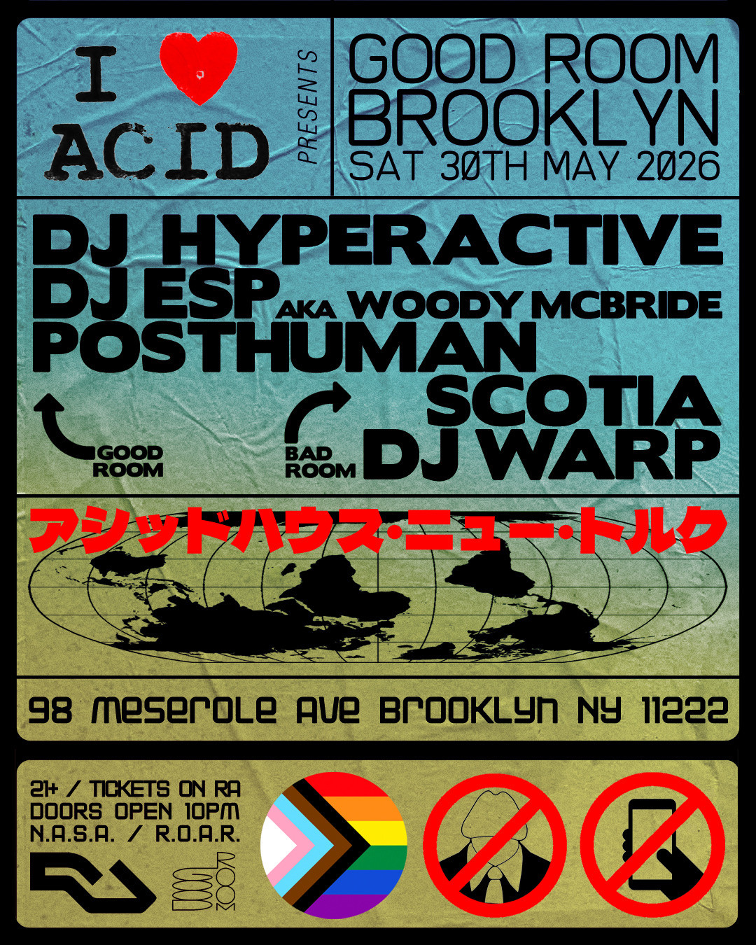 I Love Acid ft DJ Hyperactive, DJ ESP, Posthuman, Scotia, DJ Warp