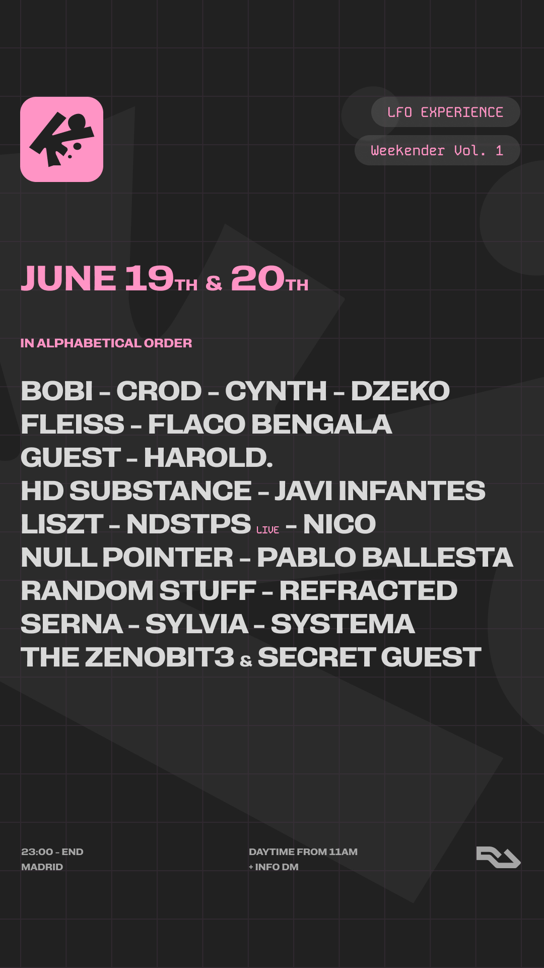 LFO WEEKENDER w/ Stamm, Hit & Phase