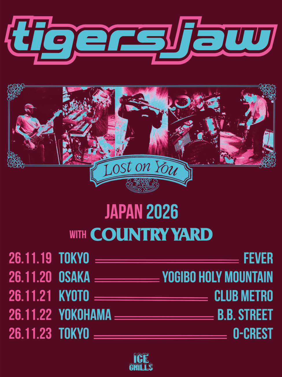 TIGERS JAW JAPAN 2026 WITH COUNTRY YARD