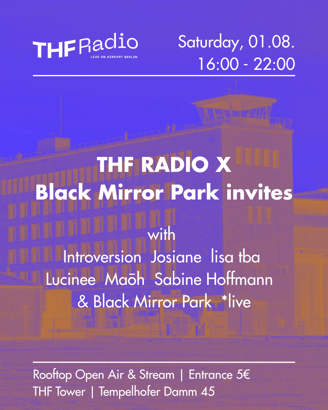 THF Radio x Black Mirror Park invites - Rooftop Open Air & Stream at THF Tower