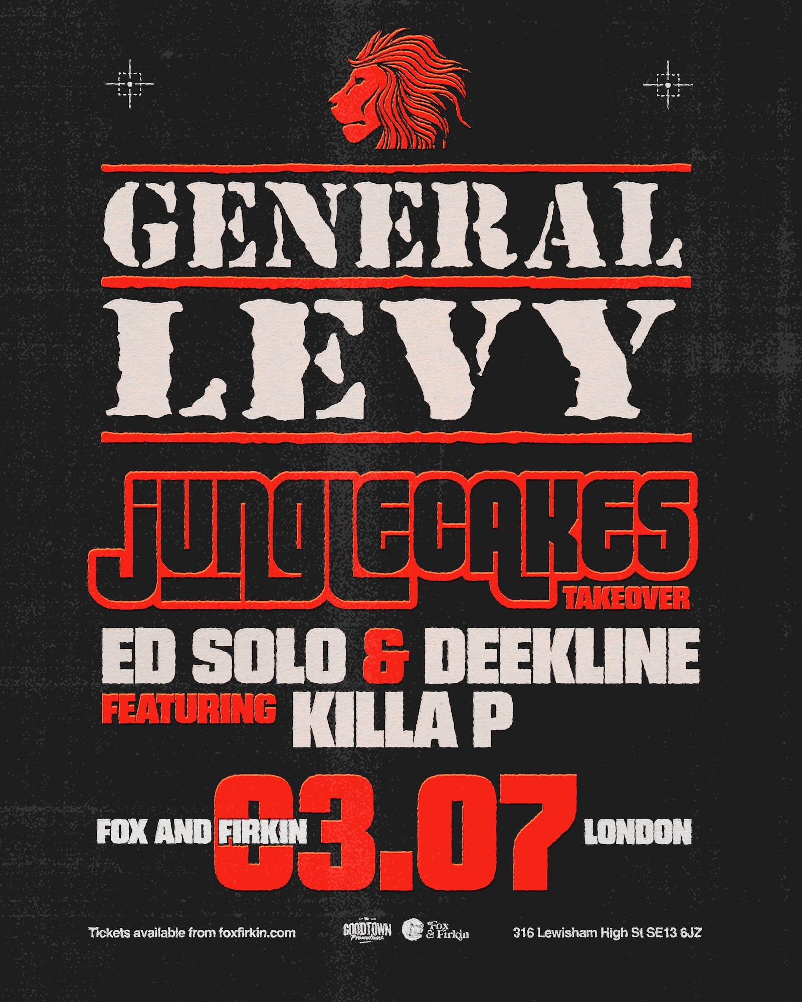 Jungle Cakes with General Levy, Ed Solo feat. Killa P, Deekline