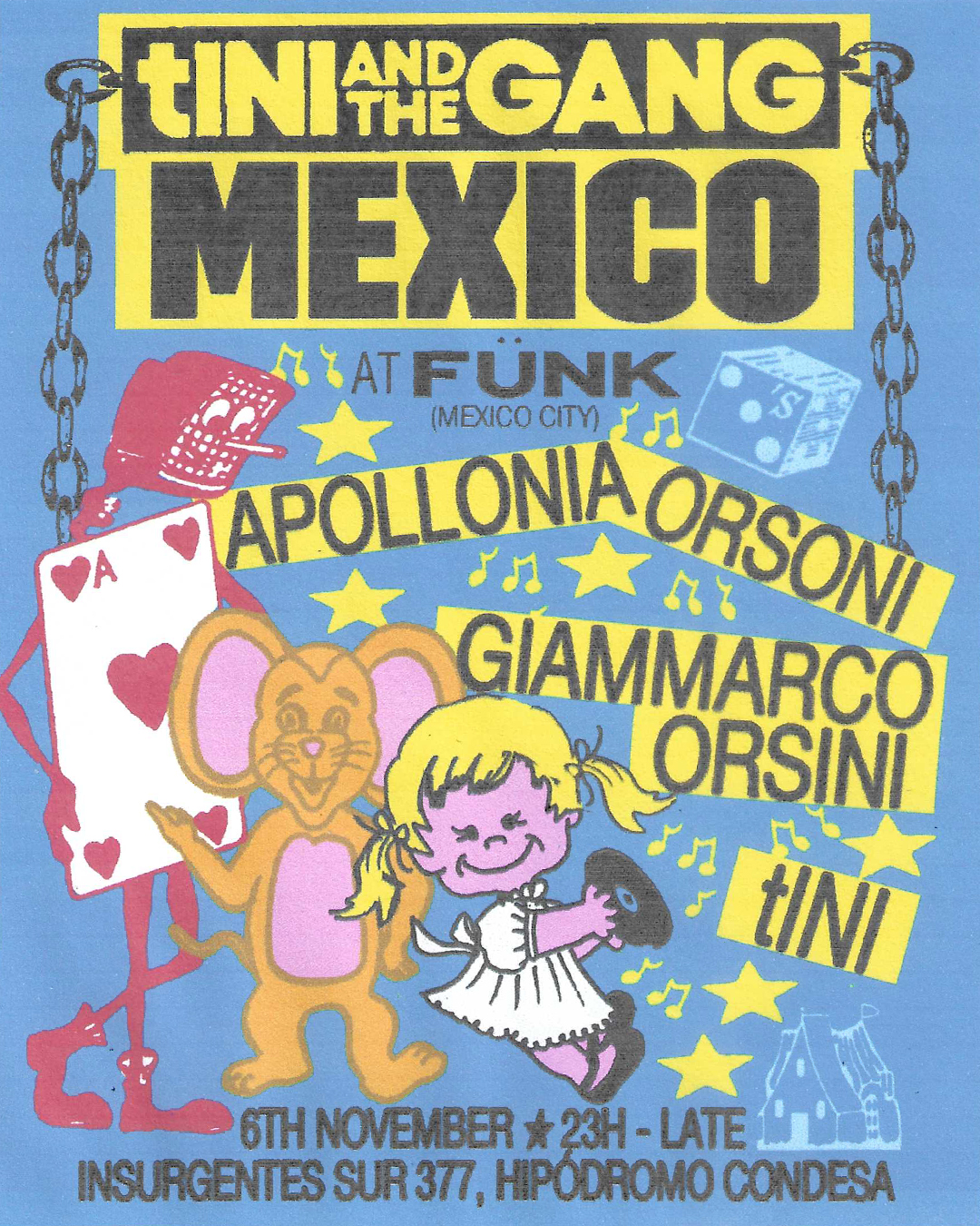 Flyer de tINI & THE GANG x Fünk