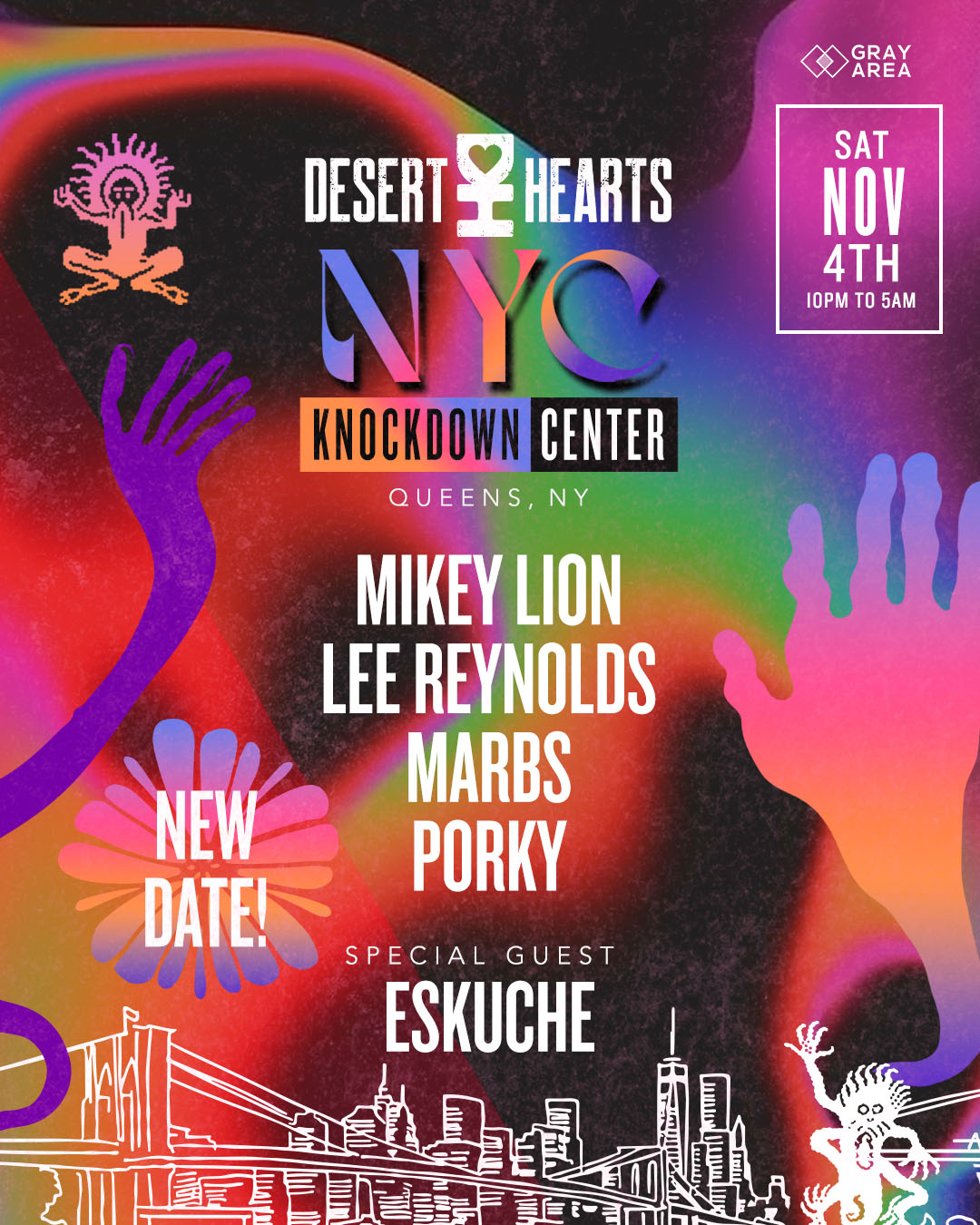 Desert Hearts Halloween with Mikey Lion, Lee Reynolds, SPCL.K b2b Chandni,  Navid (Navbox) at TBA - Warehouse / loft , Baltimore