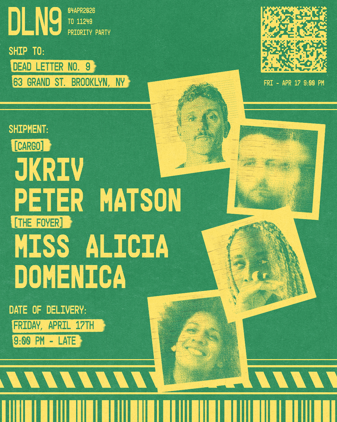 JKriv, Peter Matson, Miss Alicia, Domenica - Dead Letter No.9