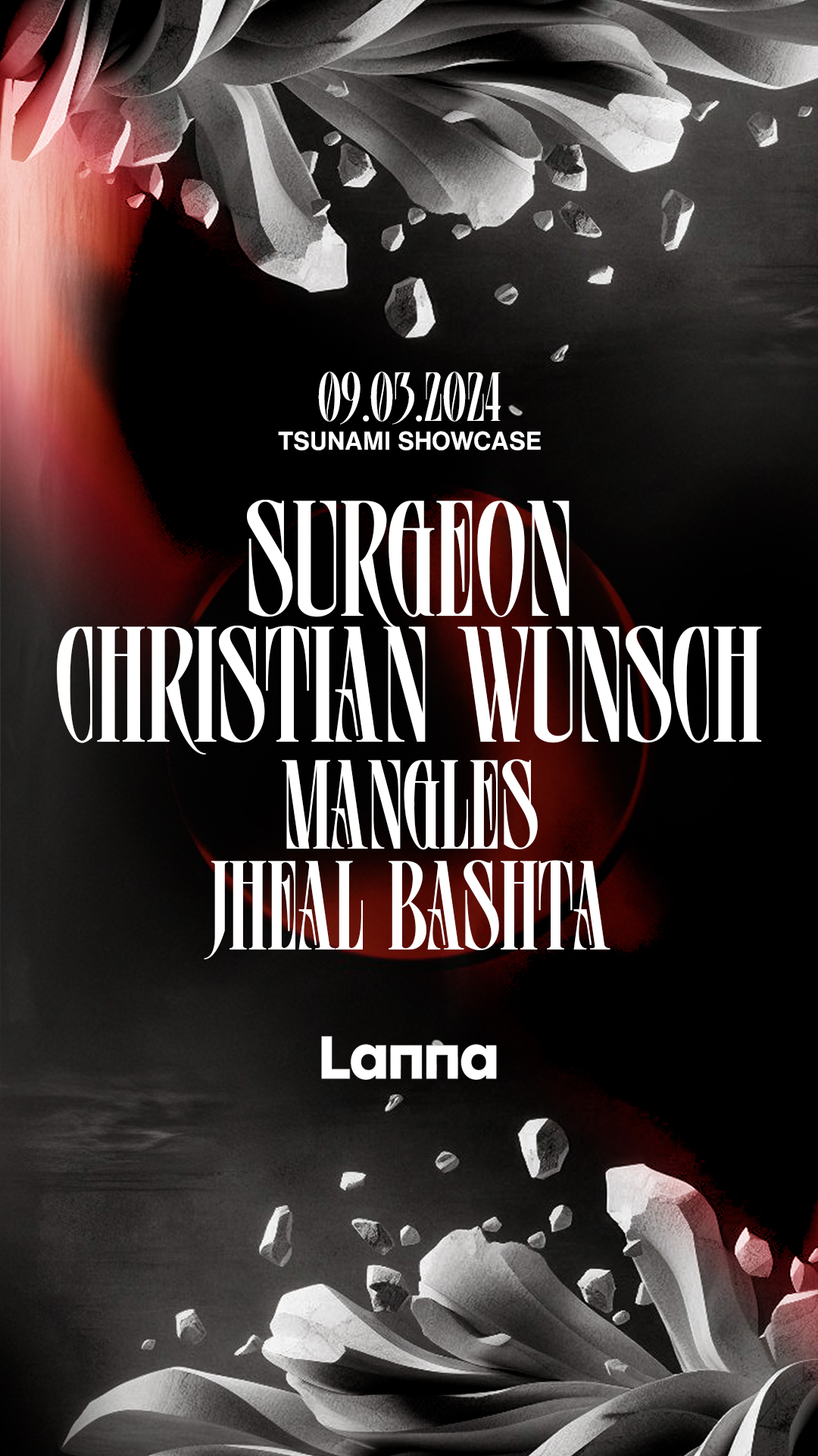 Lanna Club presenta Surgeon, Christian Wünsch live, Manglés, Jheal Bashta