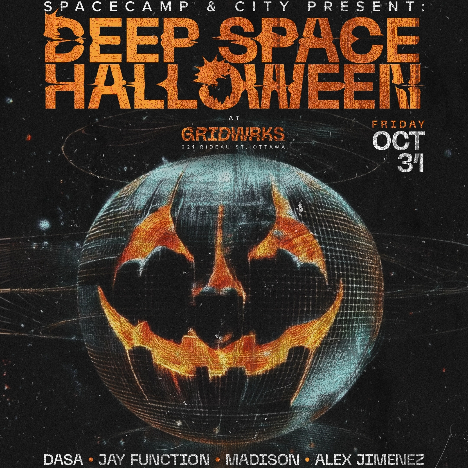 SpaceCamp & City present: Deep Space Halloween at Gridwrks, Ottawa