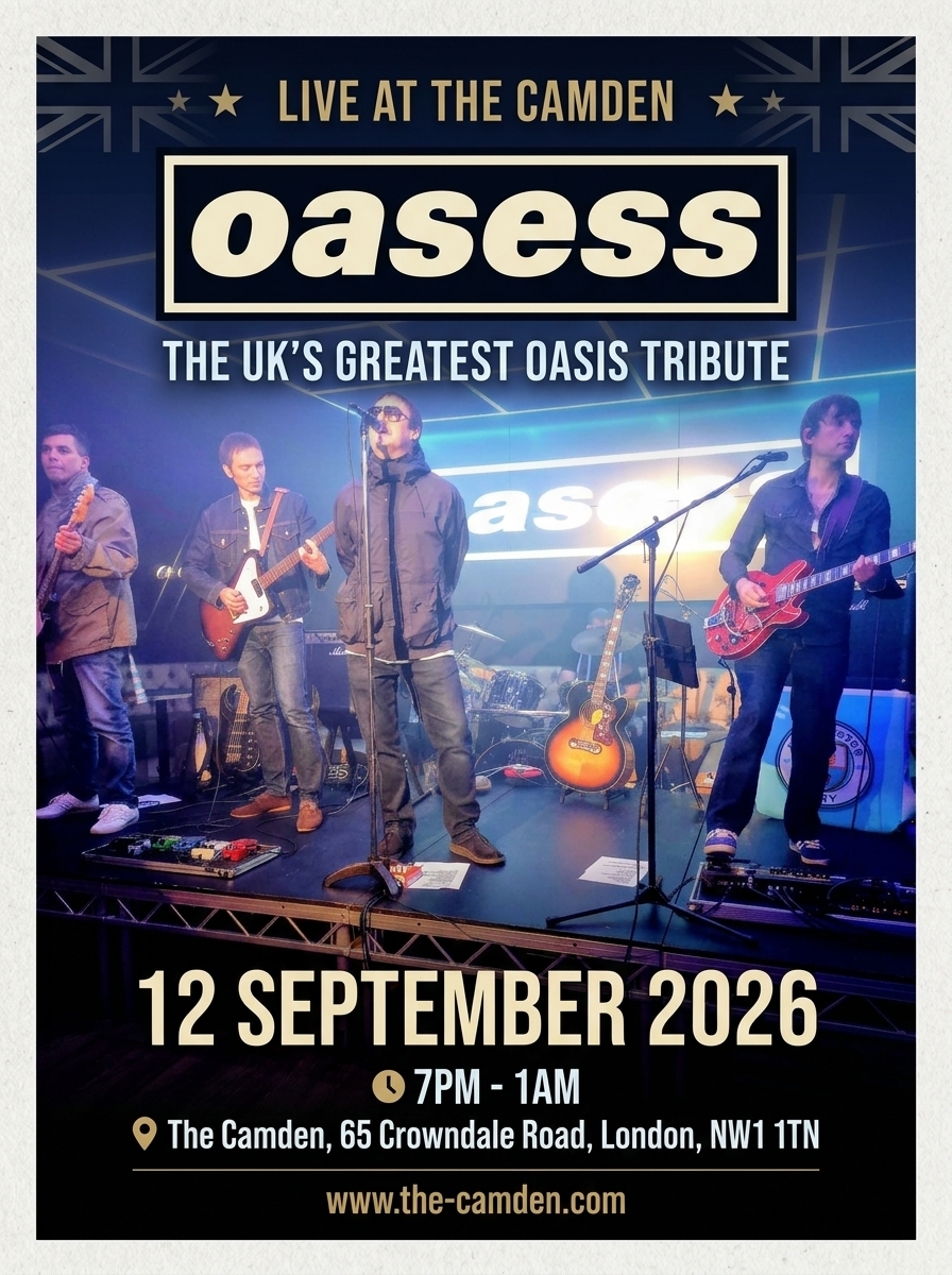 OASESS – The UK’s Greatest Oasiz Tribute Live - The Camden