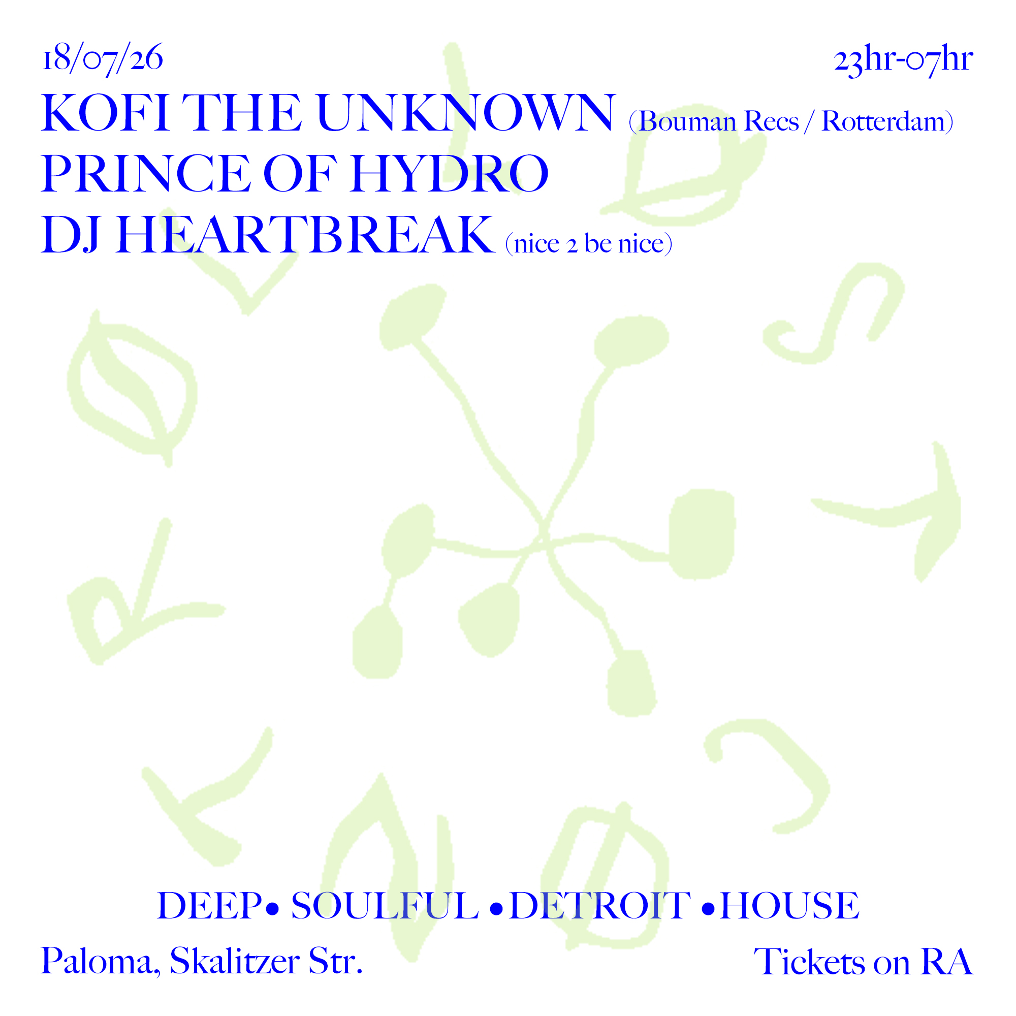 Lost Control presents Kofi the Unknown, Prince of Hydro & Dj Heartbreak