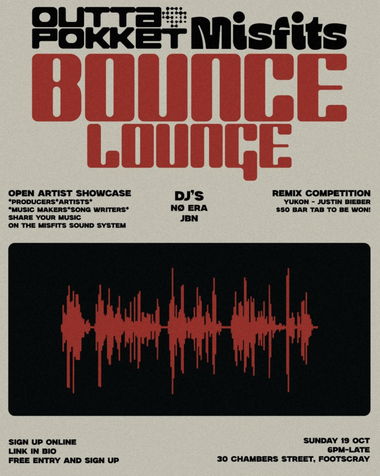 Outta Pokket & Misfits pres. Bounce Lounge