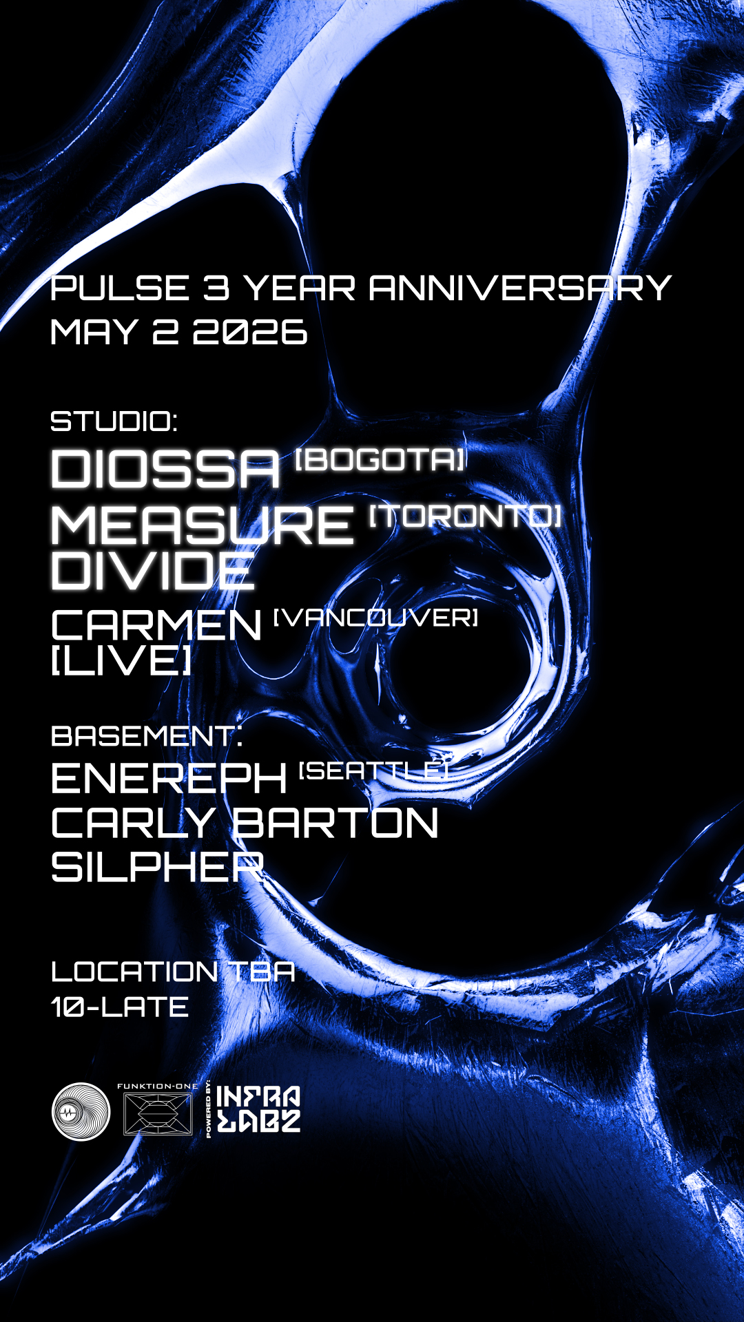 Pulse 3 Year Anniversary with Diossa, Measure Divide