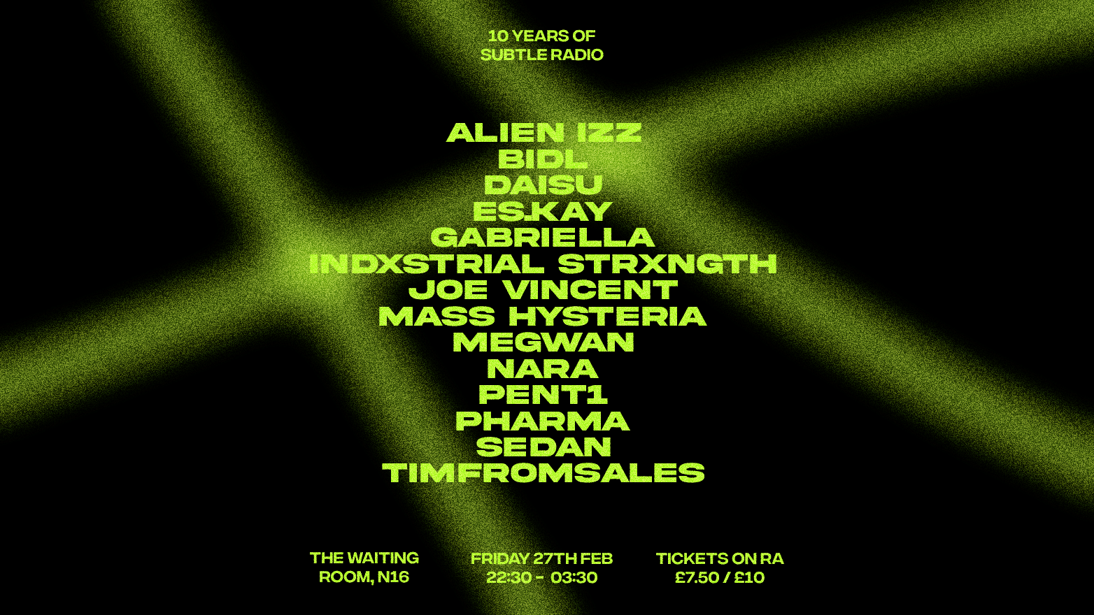 10 years of Subtle Radio: 01